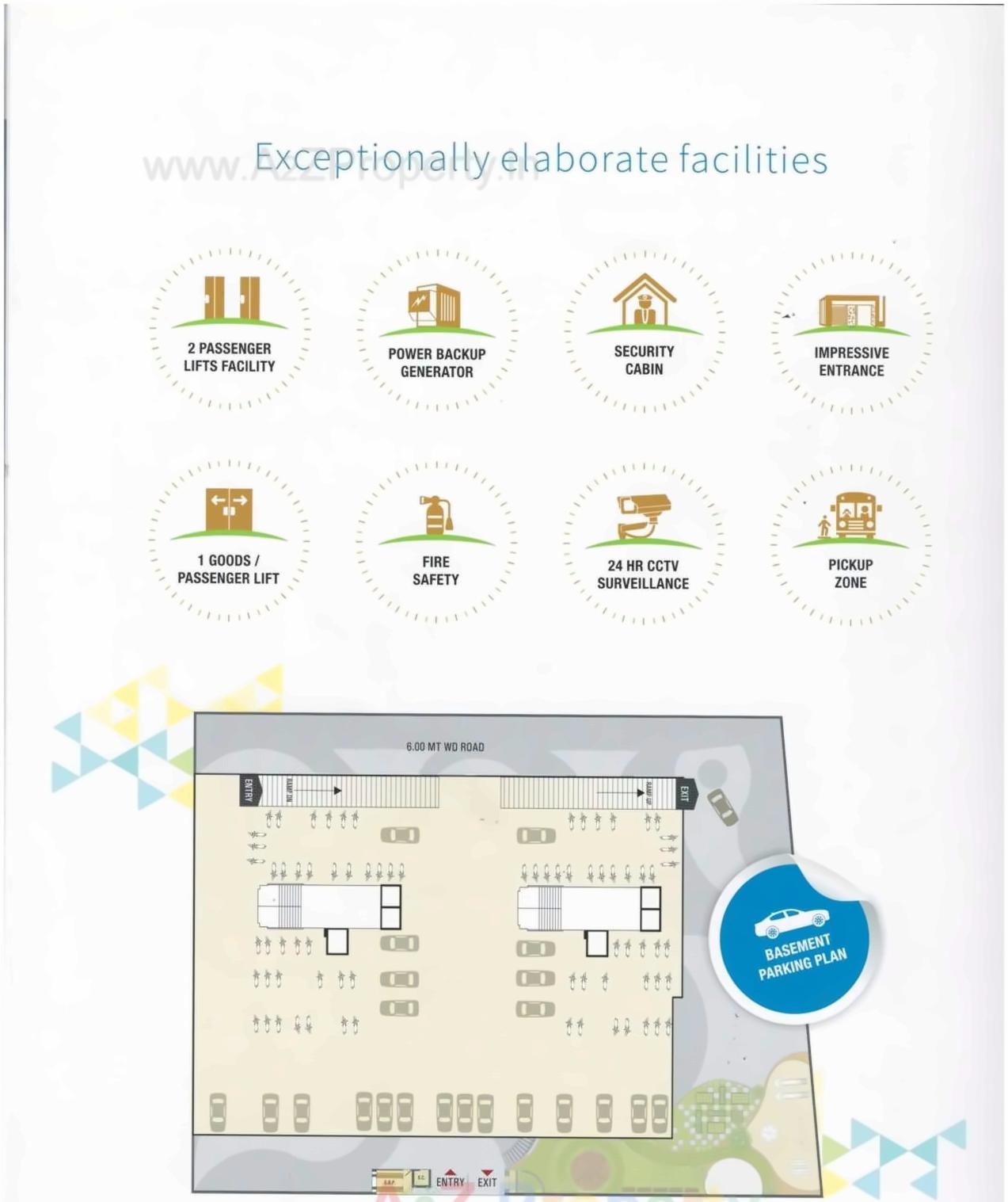 Layout of real estate project Blue Horizon located at Surat, Surat, Gujarat