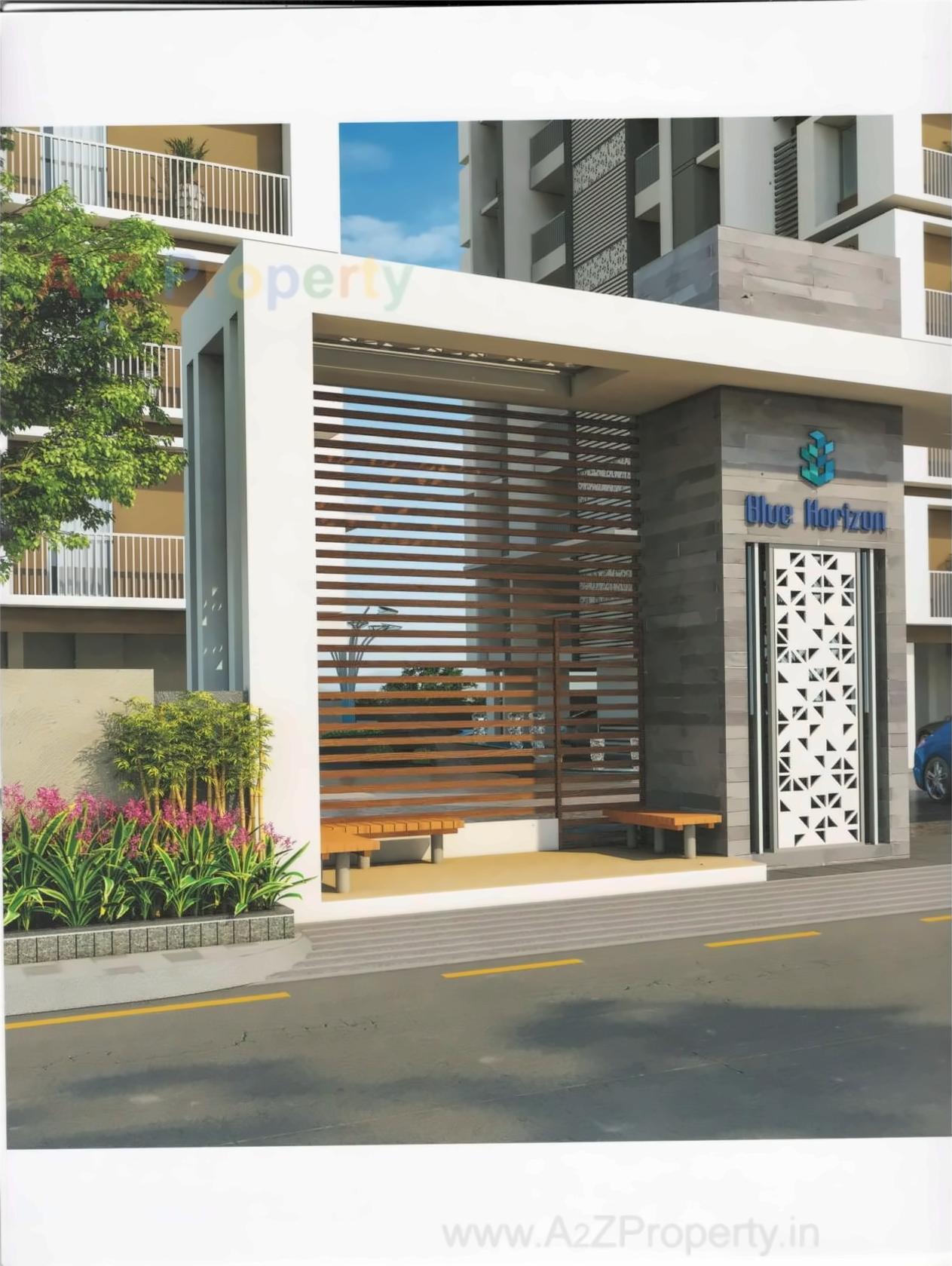 3D Elevation of real estate project Blue Horizon located at Surat, Surat, Gujarat