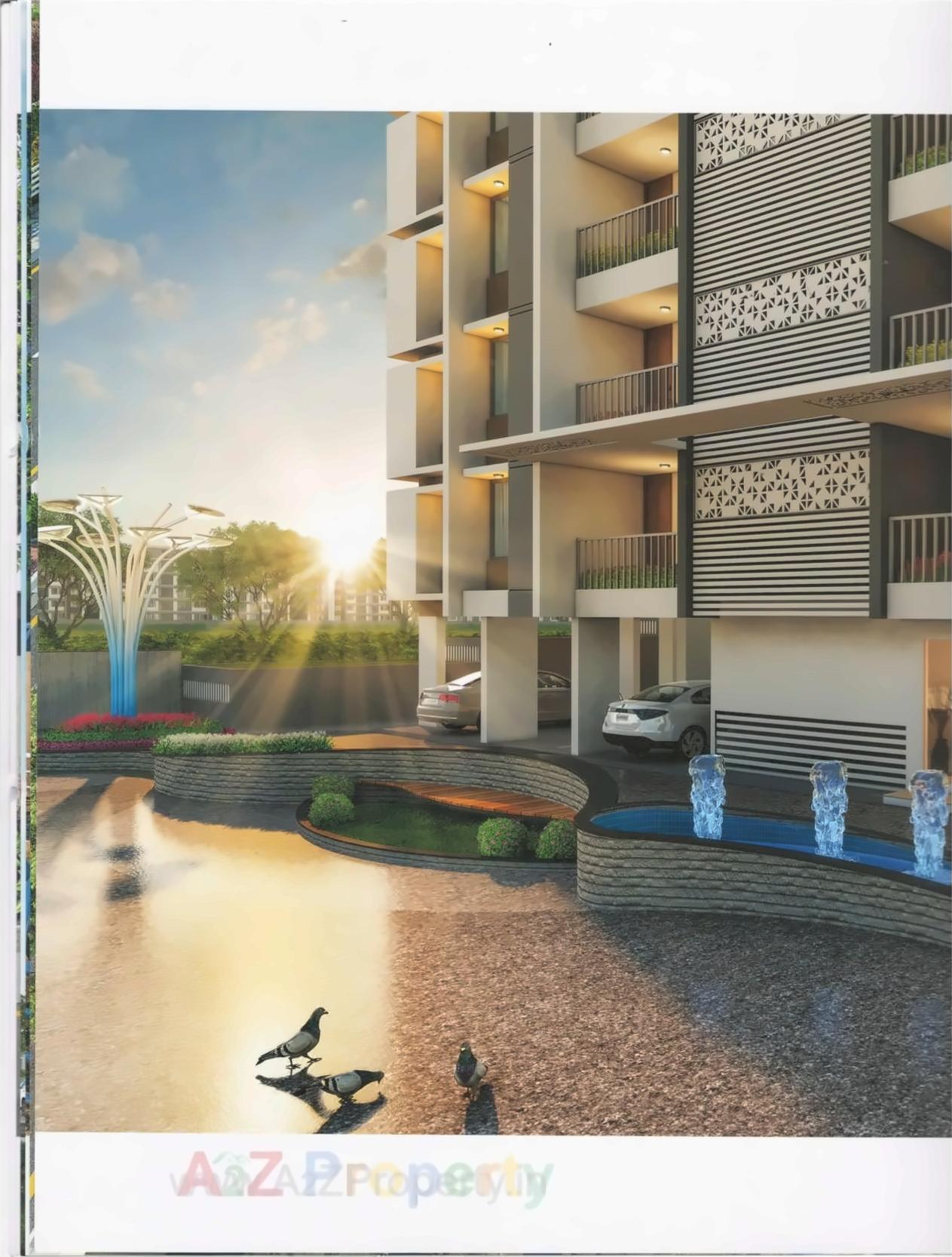 3D Elevation of real estate project Blue Horizon located at Surat, Surat, Gujarat