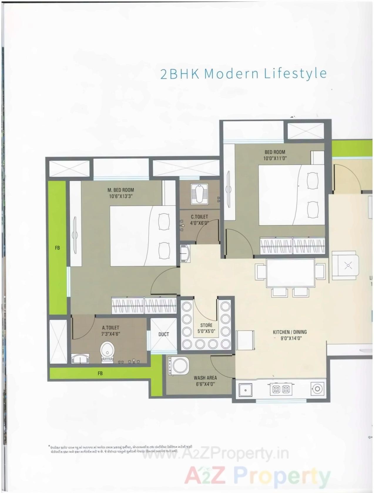 Layout of real estate project Blue Horizon located at Surat, Surat, Gujarat