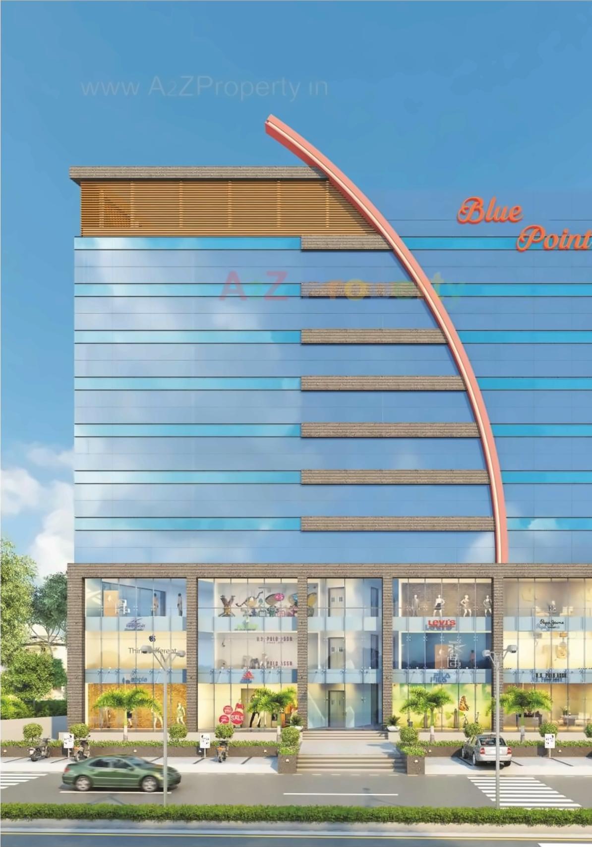3D Elevation of real estate project Blue Point located at Sarthana, Surat, Gujarat