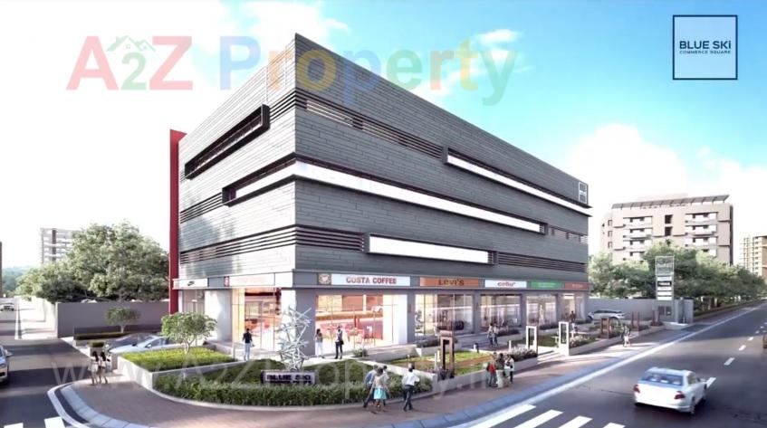 3D Elevation of real estate project Blue Ski Commerce Square located at Surat, Surat, Gujarat