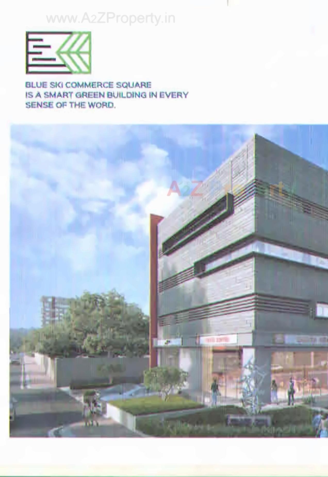 3D Elevation of real estate project Blue Ski Commerce Square located at Surat, Surat, Gujarat