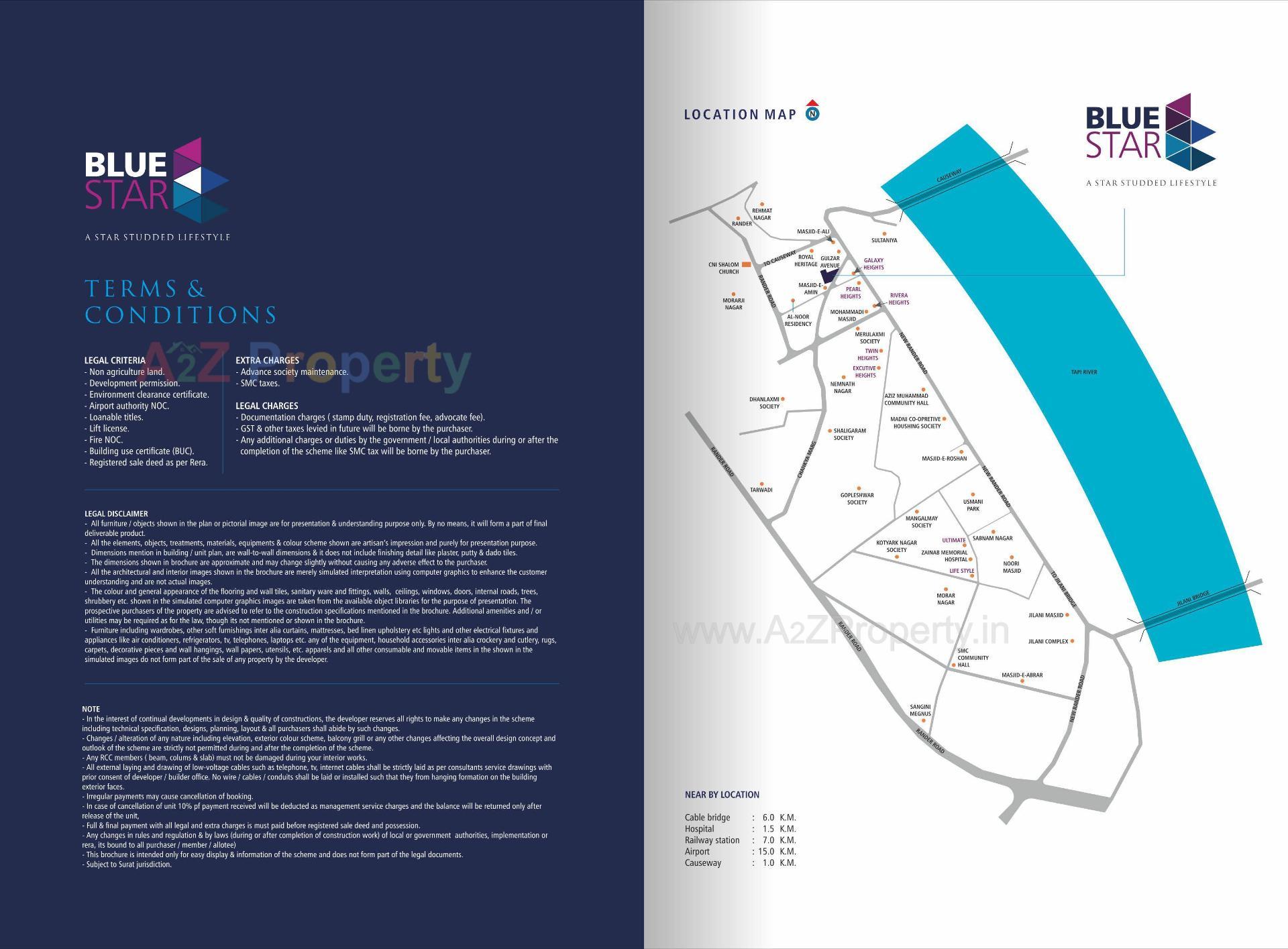  of real estate project Blue Star located at Surat, Surat, Gujarat