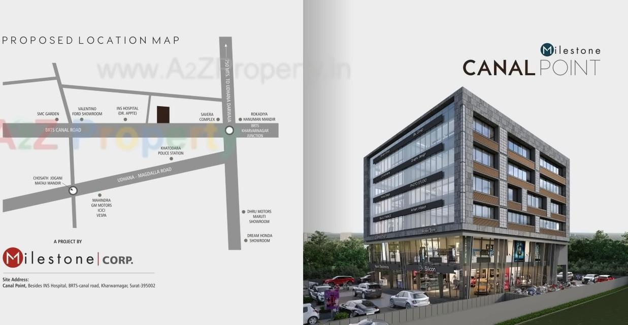  of real estate project Canal Point located at Majura, Surat, Gujarat