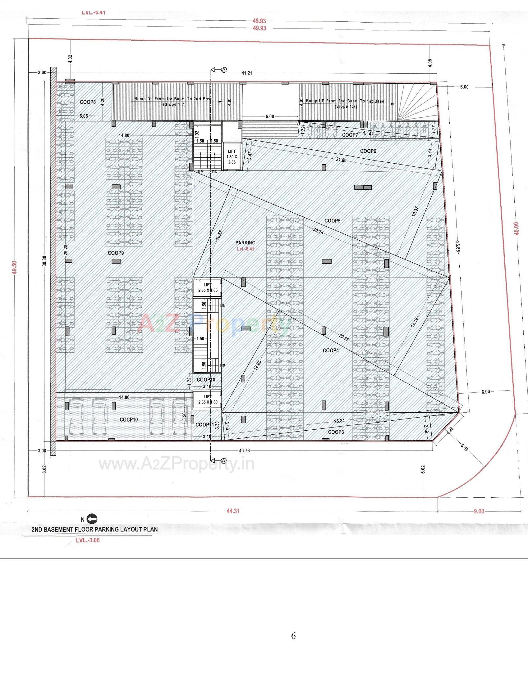 Layout of real estate project Cannon Street located at Vesu, Surat, Gujarat
