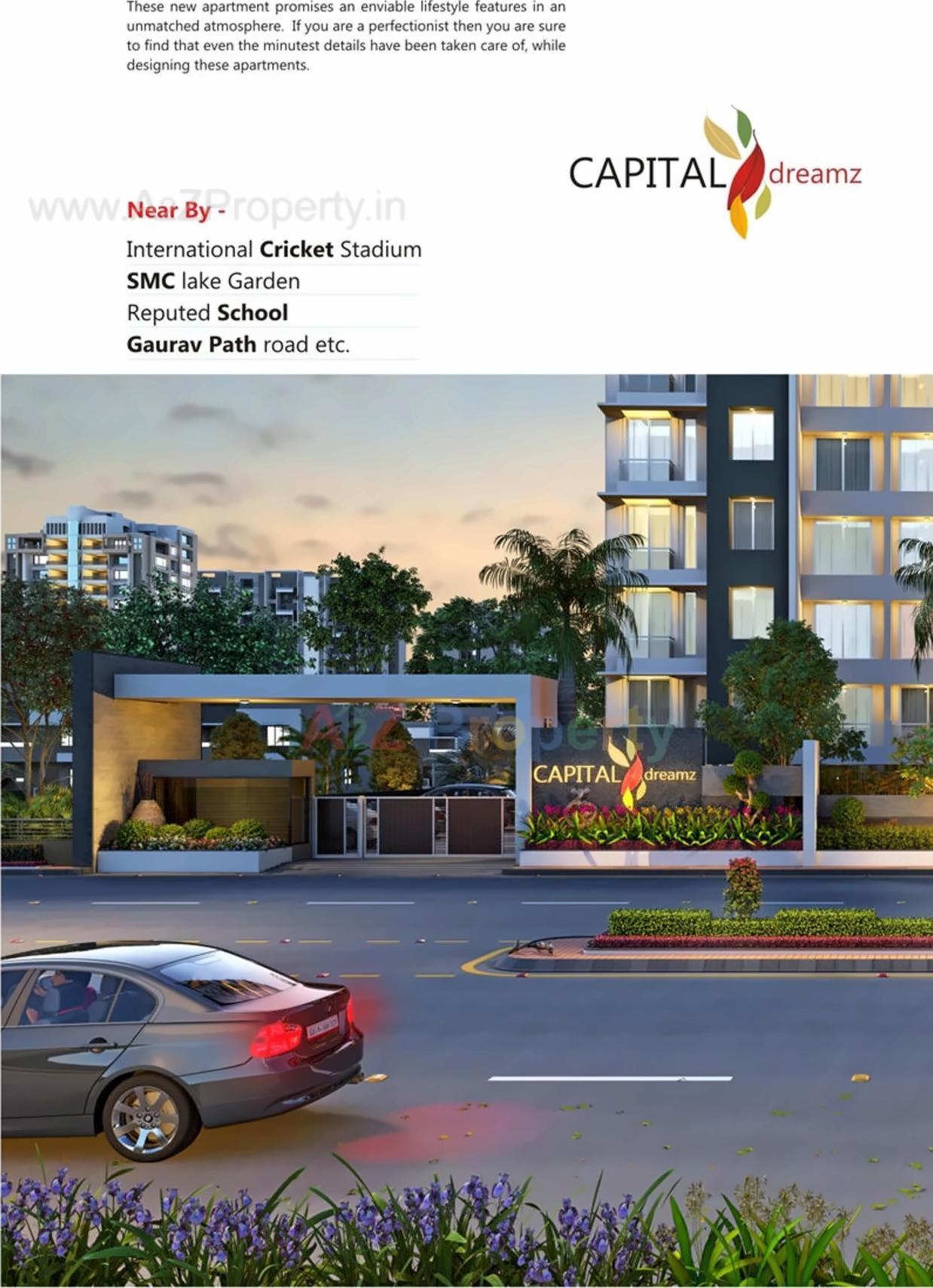 3D Elevation of real estate project Capital Dreamz located at Surat, Surat, Gujarat