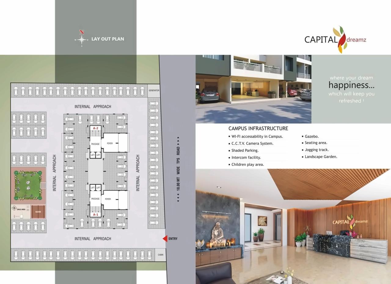 Layout of real estate project Capital Dreamz located at Surat, Surat, Gujarat
