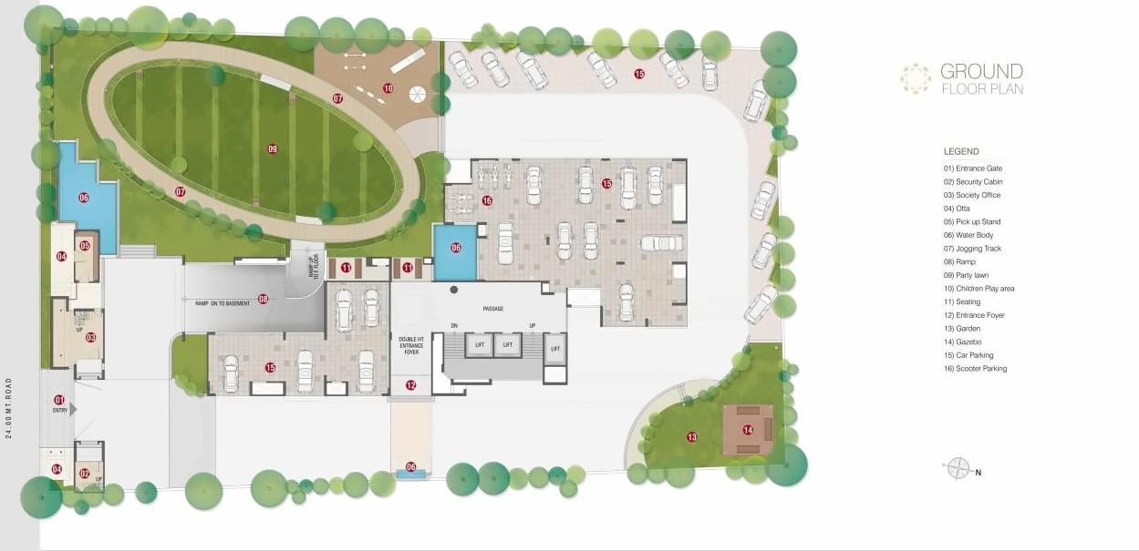 Layout of real estate project Carat located at Katar, Surat, Gujarat