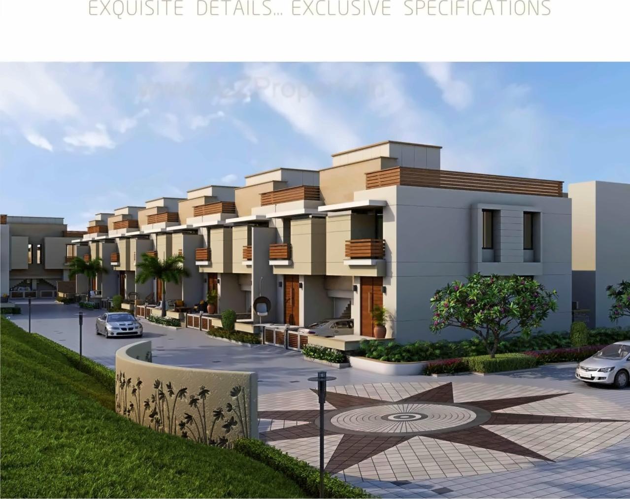 3D Elevation of real estate project Casa Bella located at Barbodhan, Surat, Gujarat