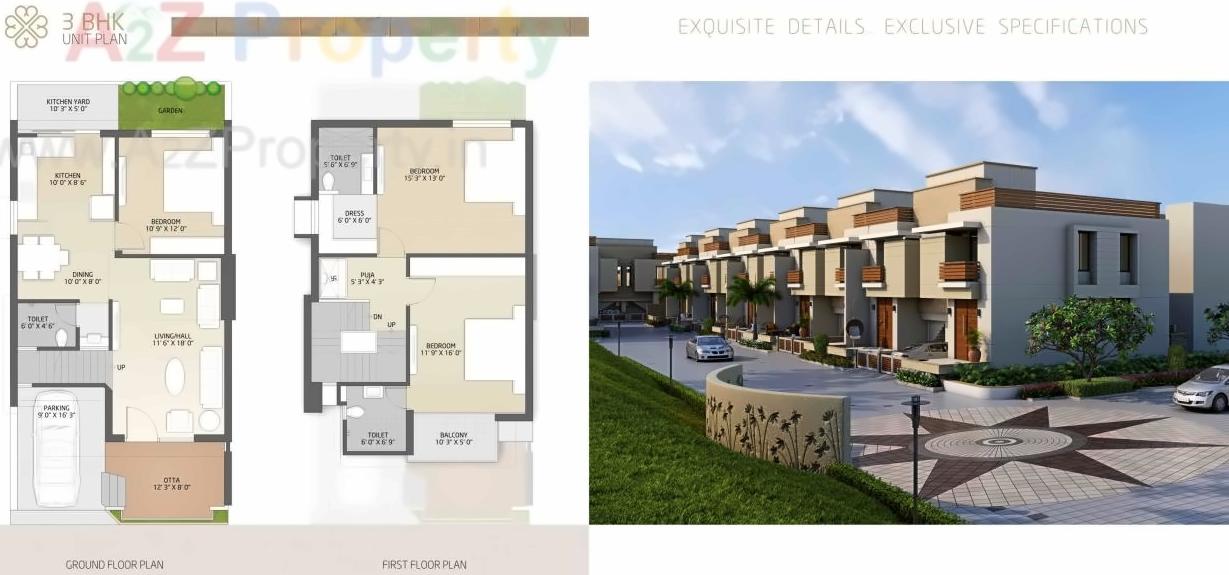 Layout of real estate project Casa Bella located at Barbodhan, Surat, Gujarat