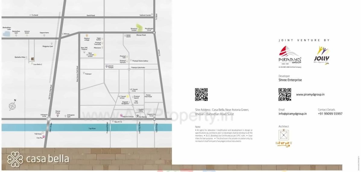  of real estate project Casa Bella located at Barbodhan, Surat, Gujarat