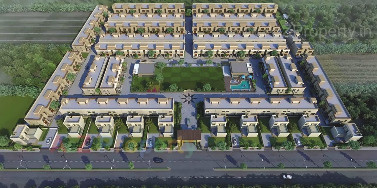 3D Elevation of real estate project Casa Bella located at Barbodhan, Surat, Gujarat