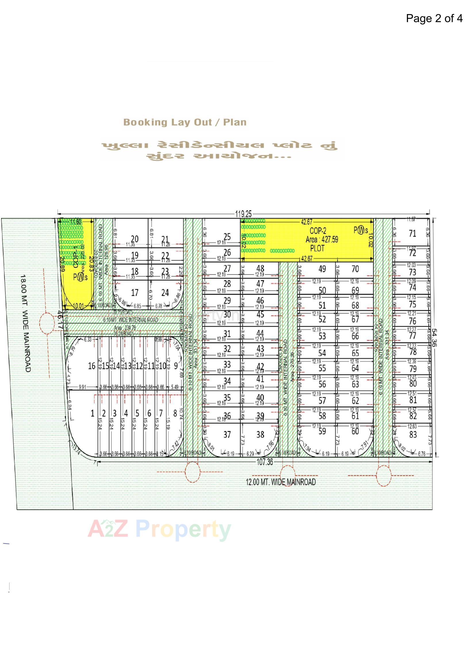 Layout of real estate project Casa Green located at Dindoli, Surat, Gujarat