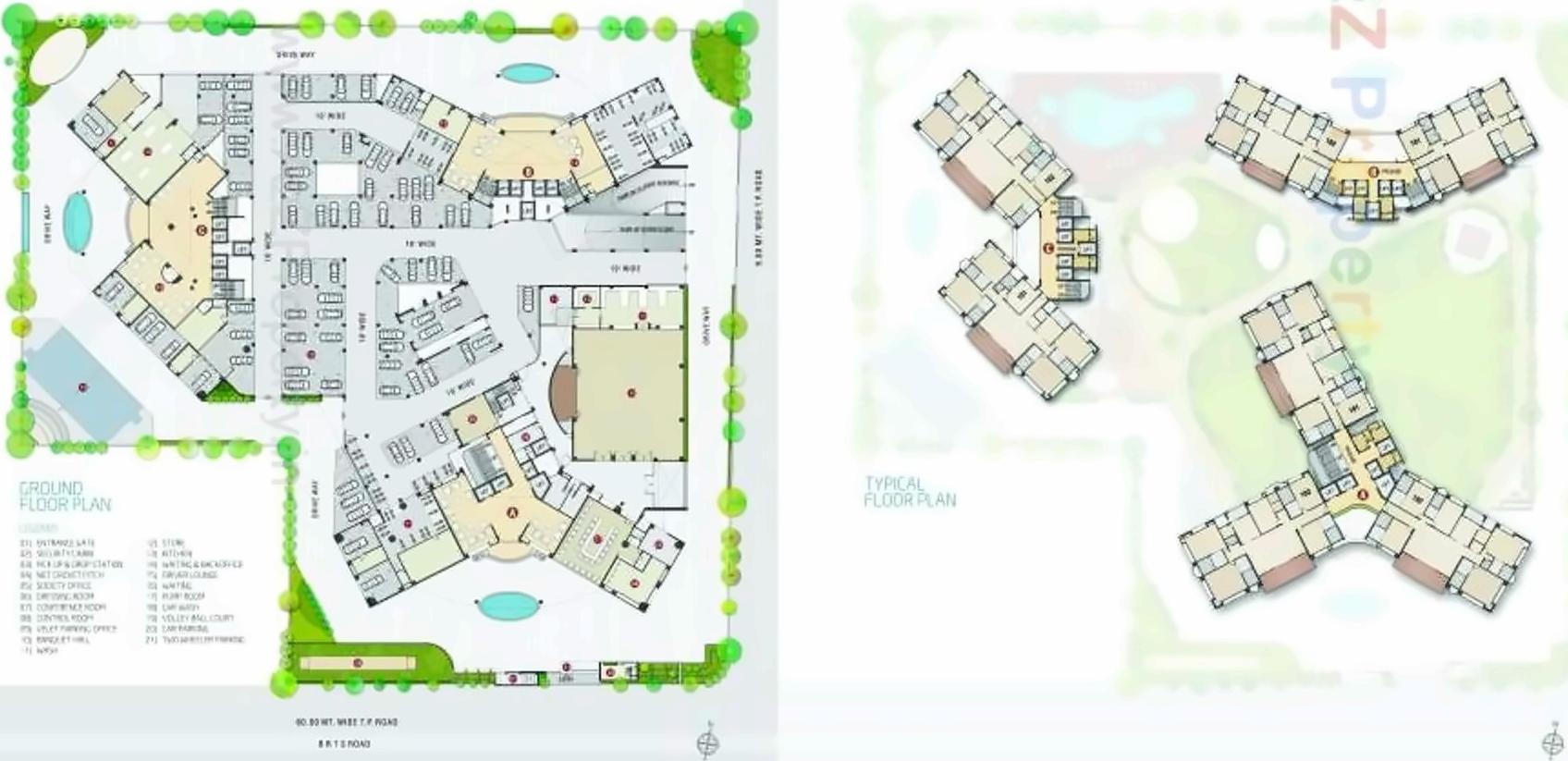 Layout of real estate project Casa Rivera located at Pal, Surat, Gujarat