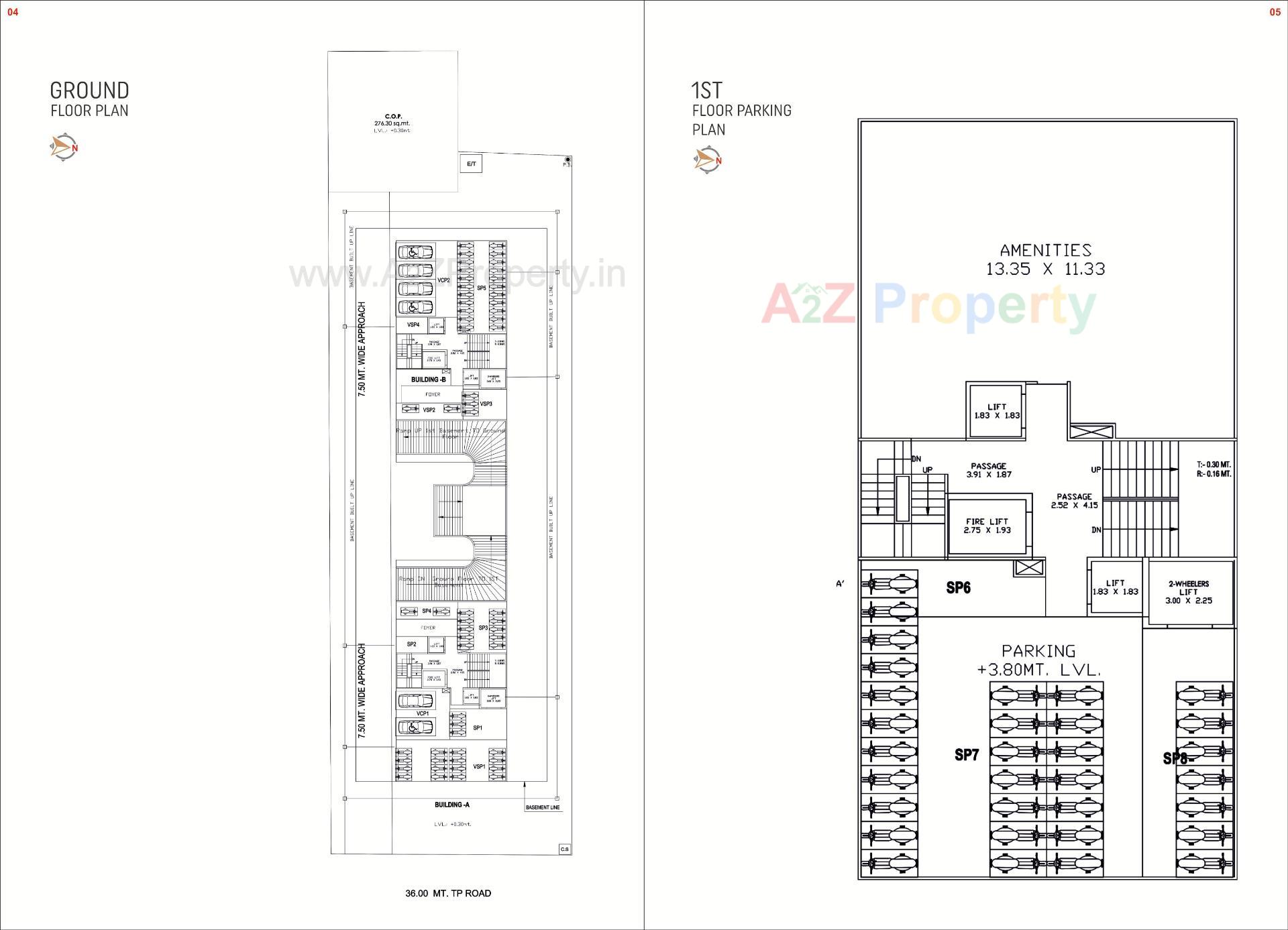 Layout of real estate project Castello located at Vesu, Surat, Gujarat
