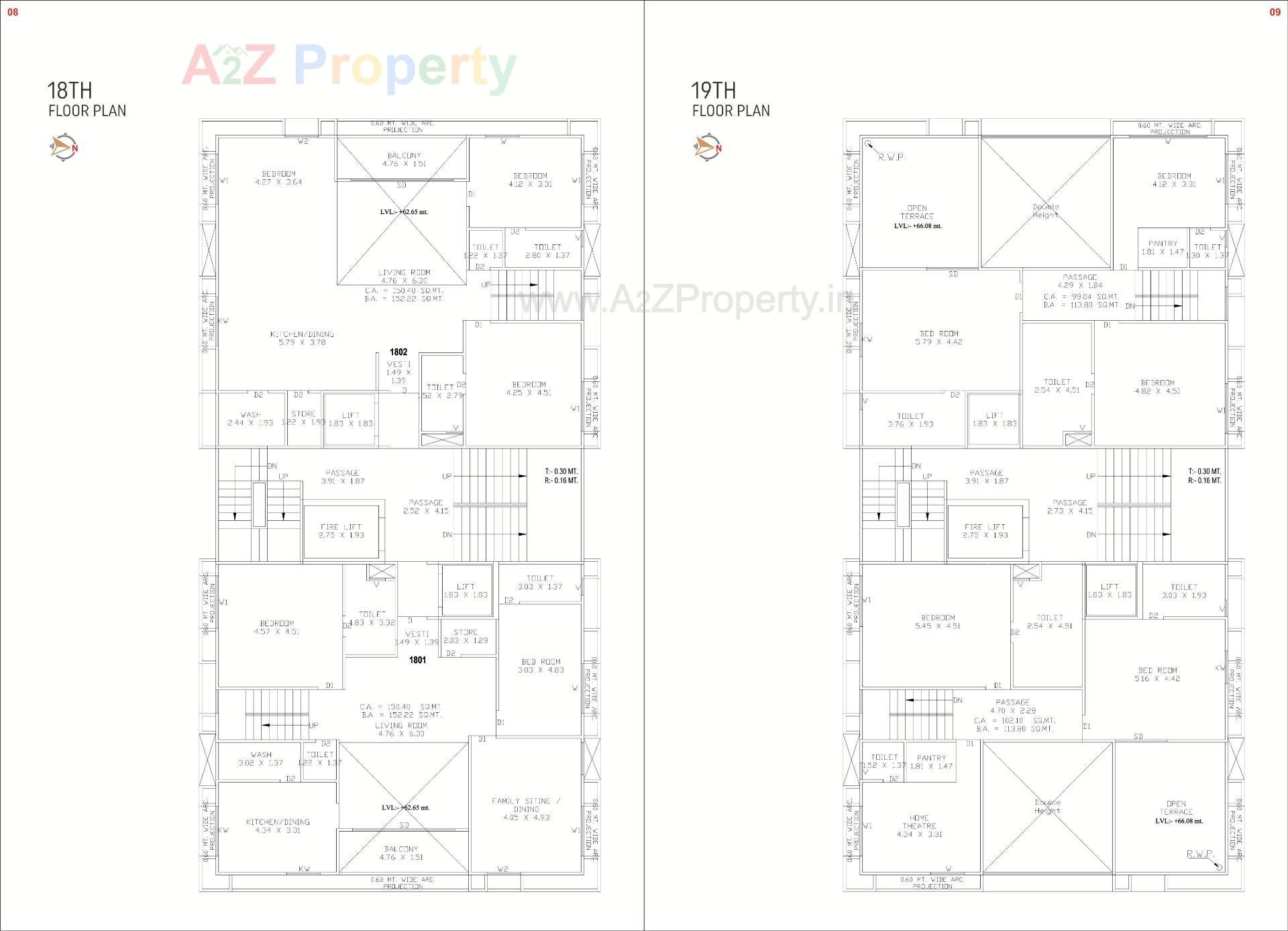Layout of real estate project Castello located at Vesu, Surat, Gujarat
