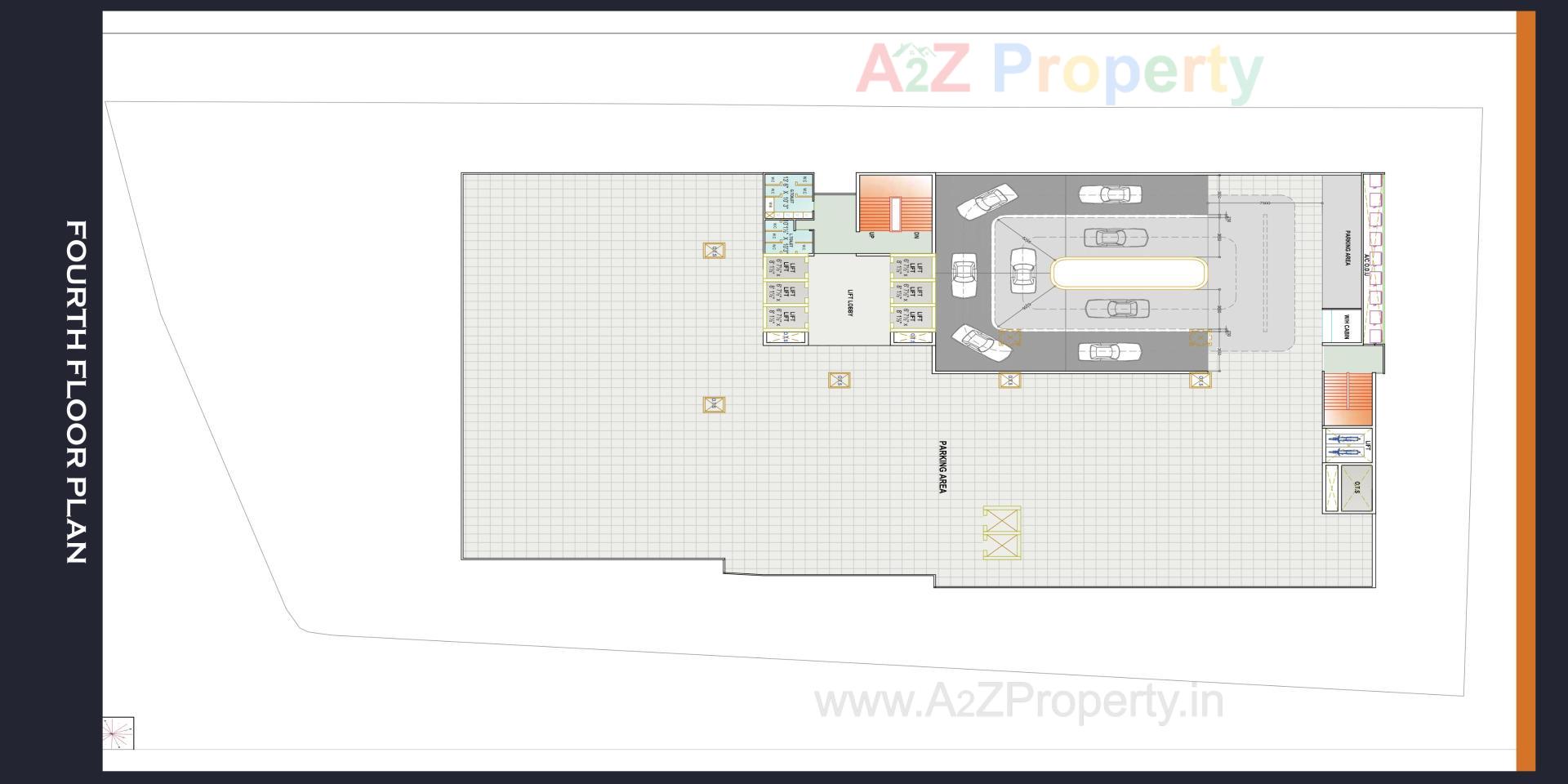 Layout of real estate project Central Business Hub located at Umra, Surat, Gujarat