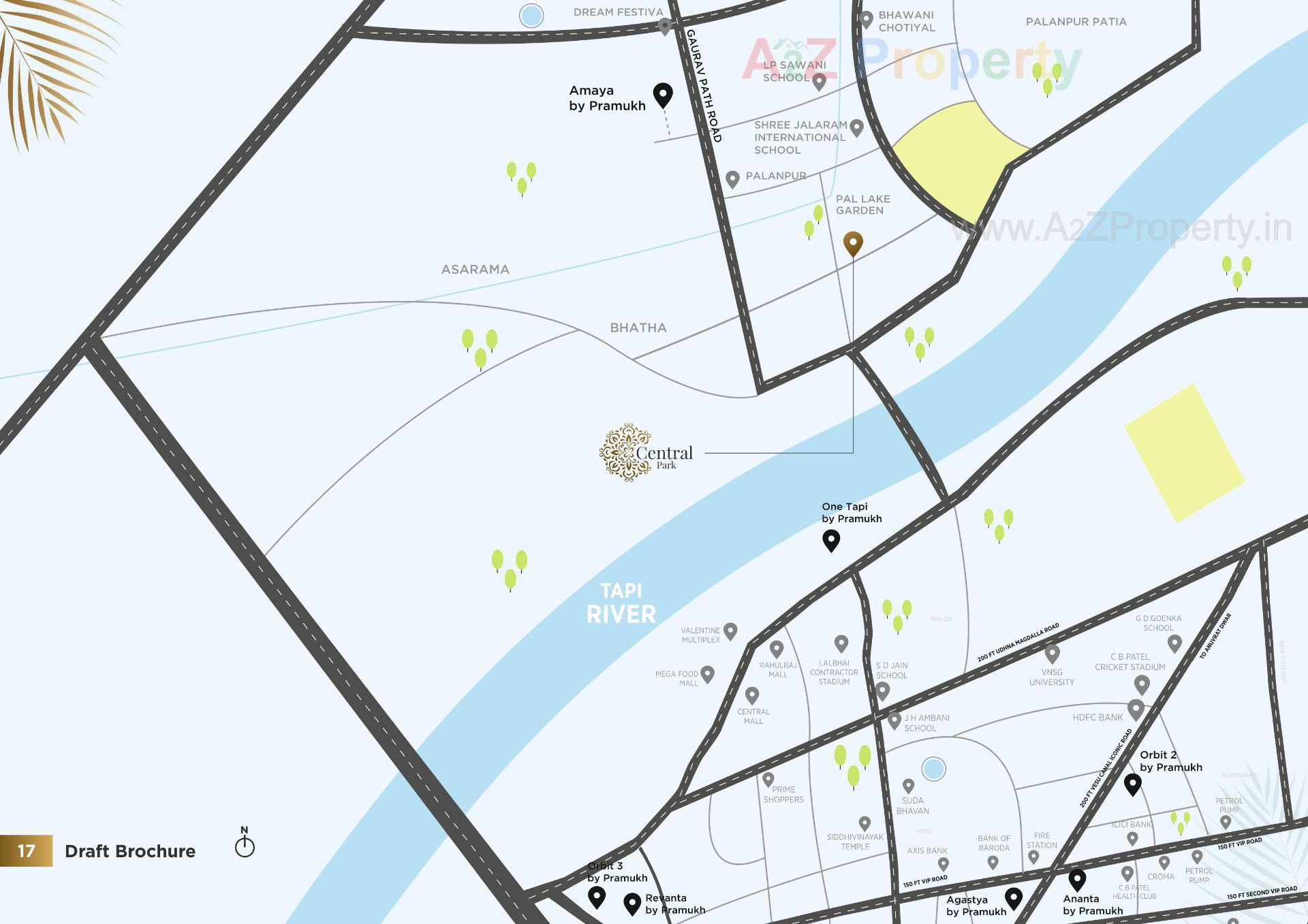  of real estate project Central Park located at Pal, Surat, Gujarat