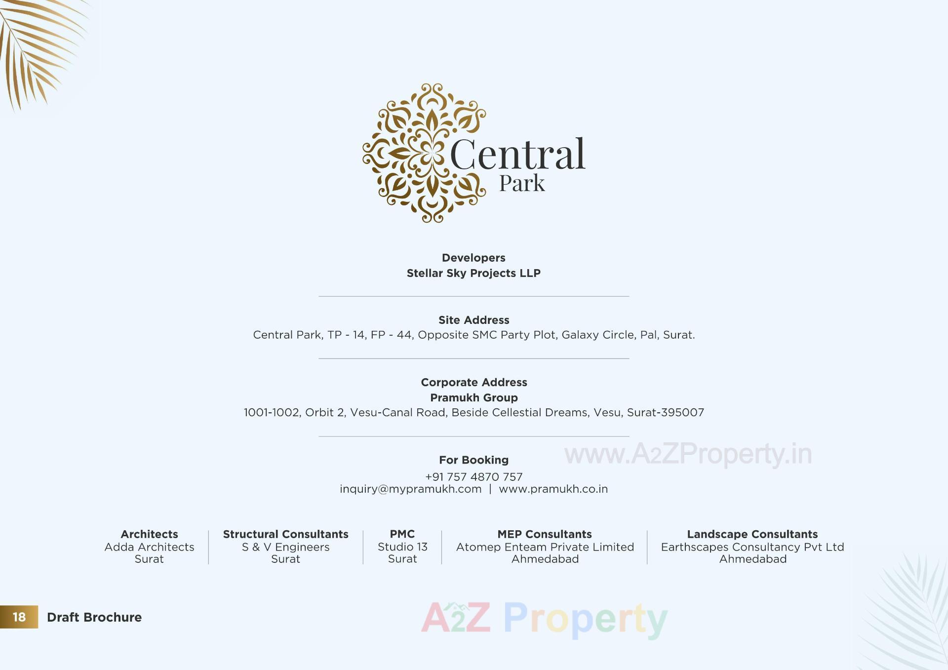  of real estate project Central Park located at Pal, Surat, Gujarat