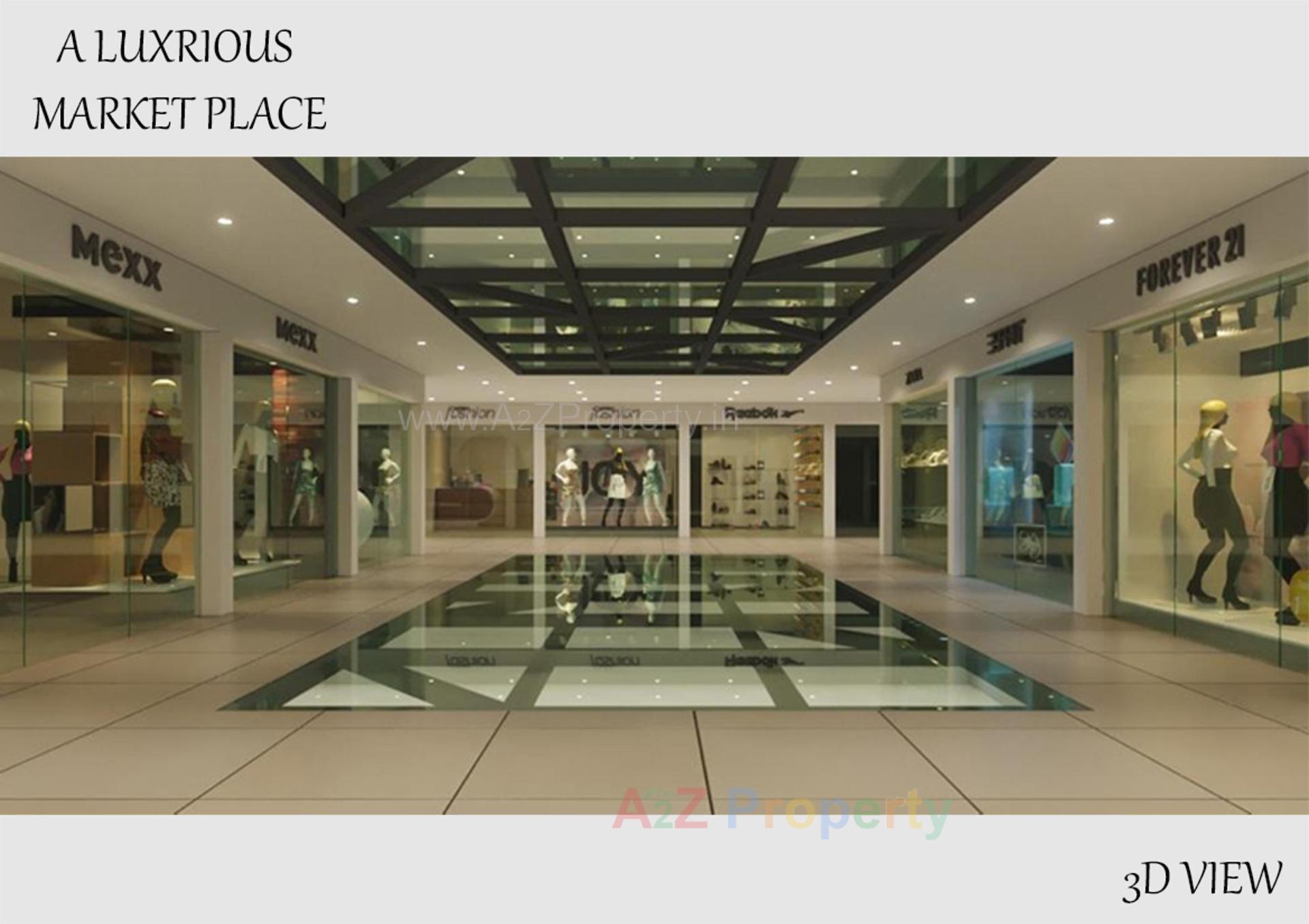 3D Elevation of real estate project Central Plaza located at Bardoli, Surat, Gujarat