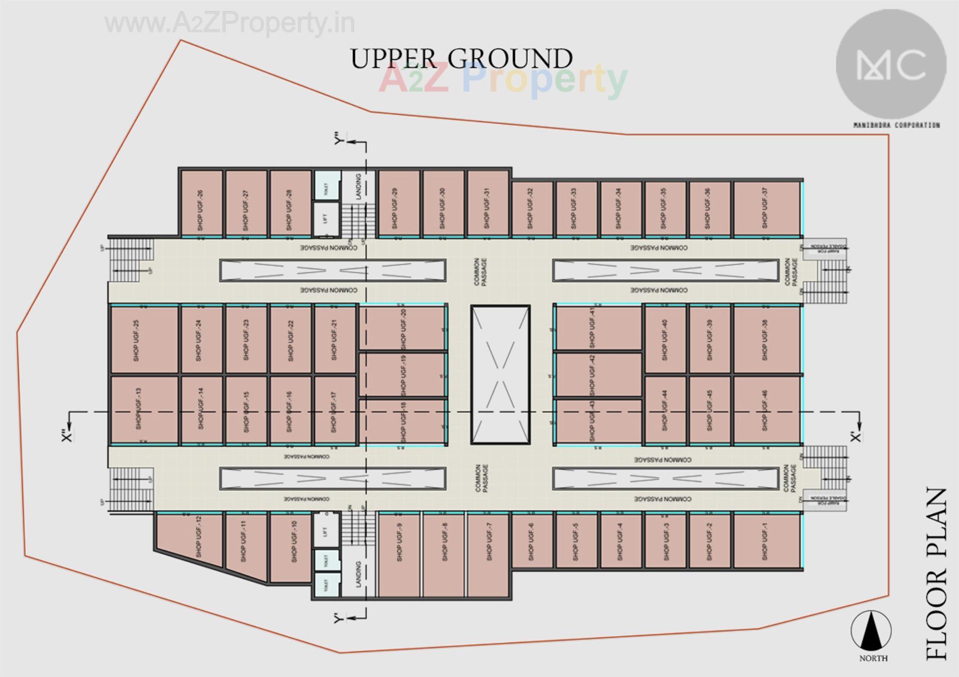Layout of real estate project Central Plaza located at Bardoli, Surat, Gujarat