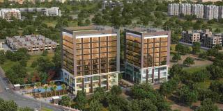 Elevation of real estate project Club 100 Empire located at Jahangir-pura, Surat, Gujarat