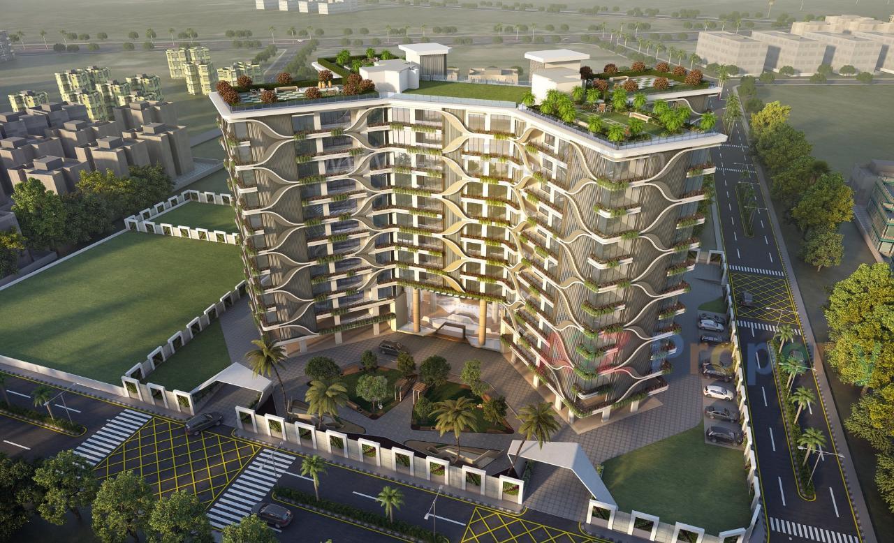 3D Elevation of real estate project Coconut located at Rundh, Surat, Gujarat