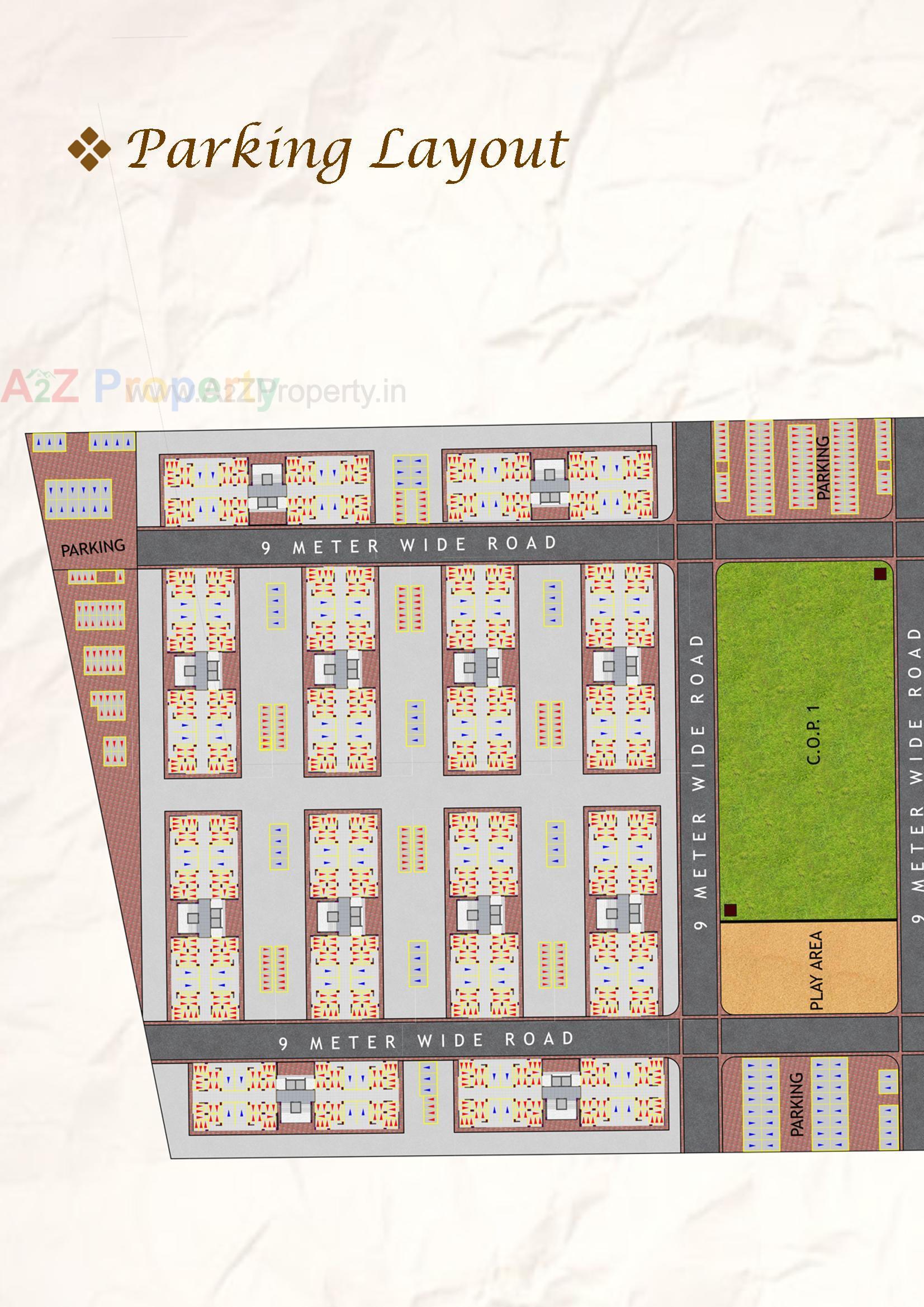 Layout of real estate project Construction Of Ews   Ews (2560 Houses) Under Pmay At Final Plot 129, T P S 30 (vanakla Okha  Vihel),at Vanakla Dist  Surat located at Vanakla, Surat, Gujarat