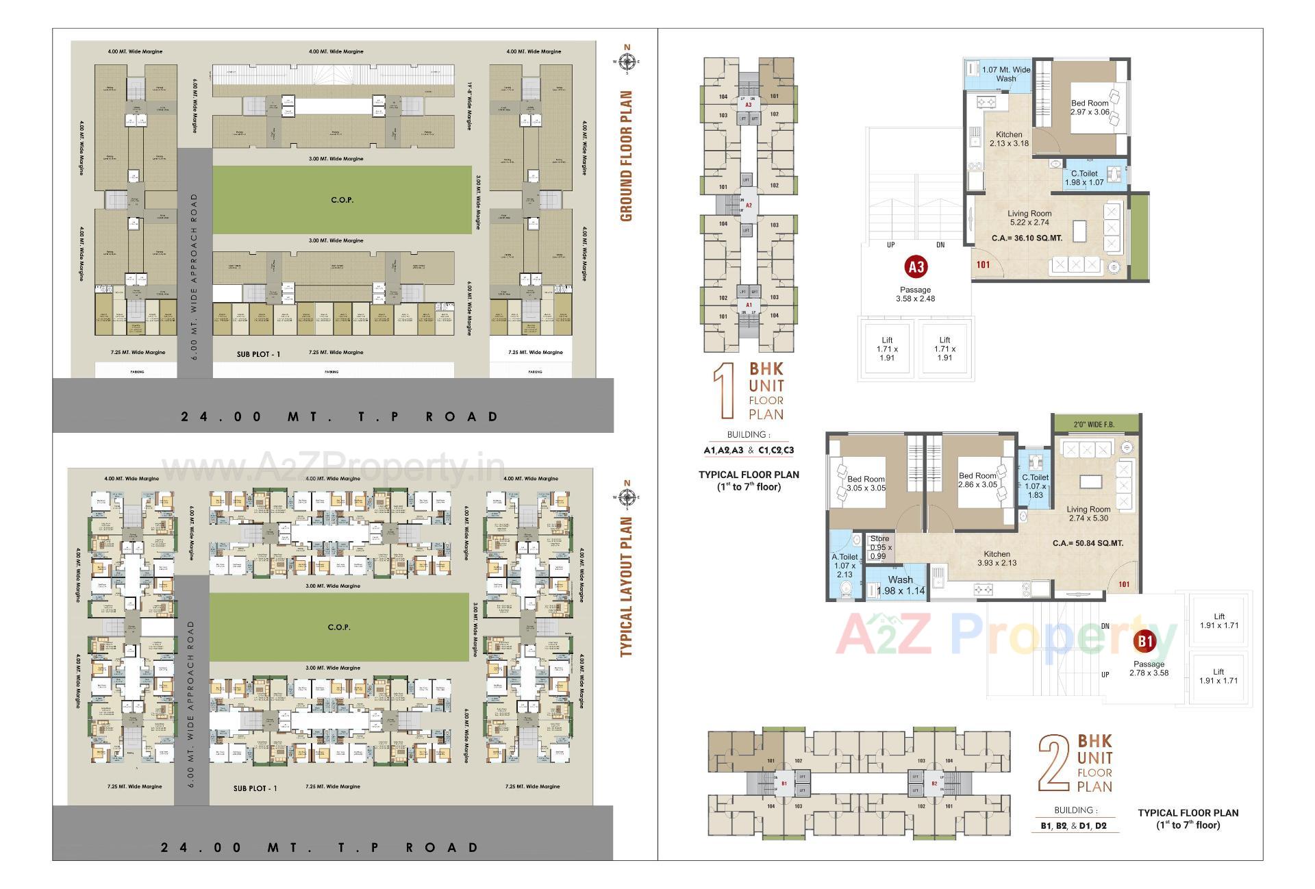 Layout of real estate project Copper Stone located at Varivav, Surat, Gujarat