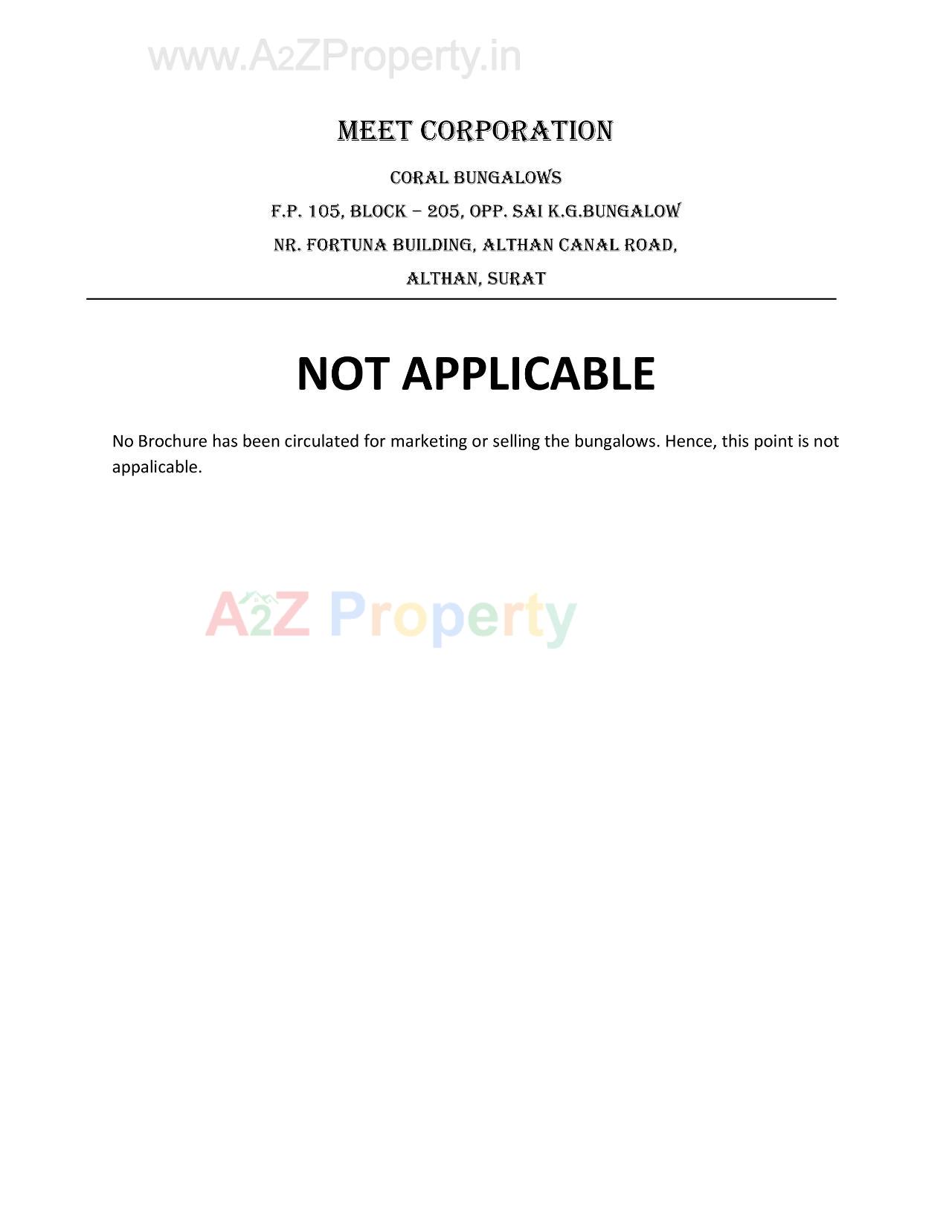  of real estate project Coral Bungalows located at Althan, Surat, Gujarat