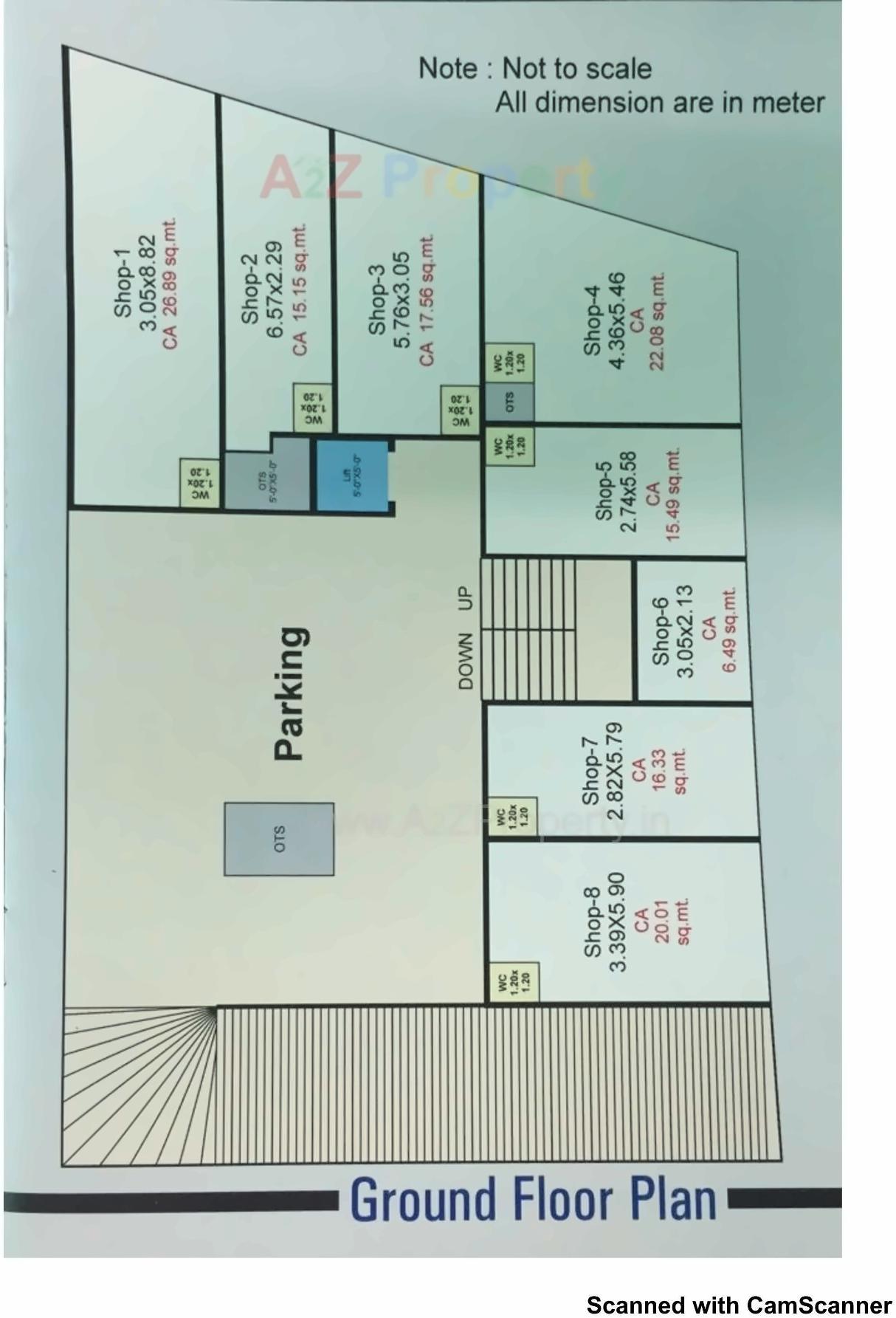 Layout of real estate project Crystal Avenue located at Kathodara, Surat, Gujarat