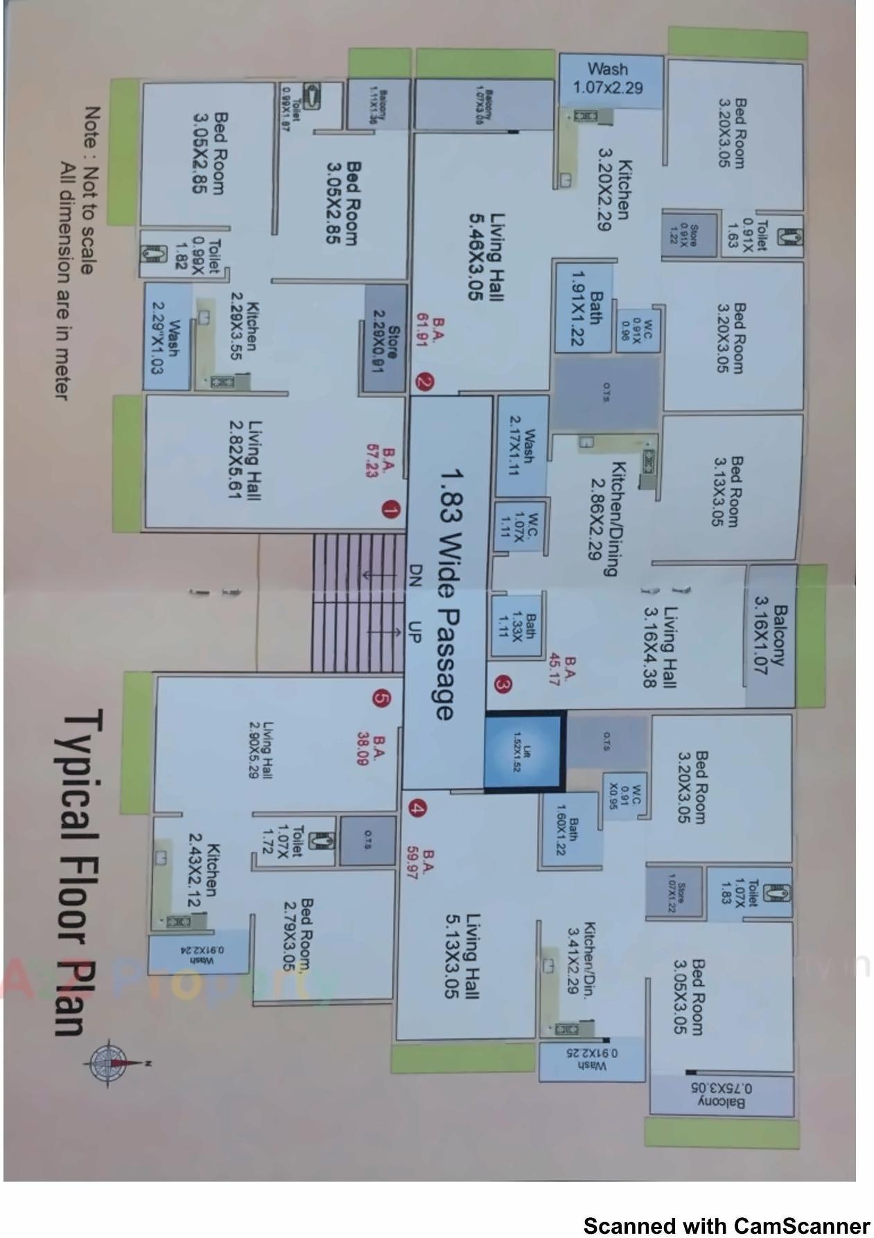 Layout of real estate project Crystal Avenue located at Kathodara, Surat, Gujarat