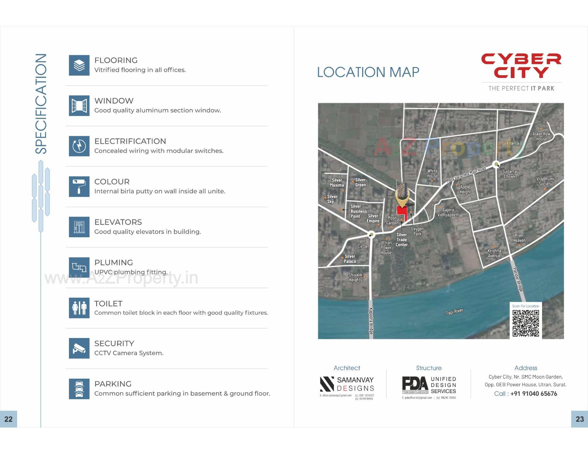  of real estate project Cyber City located at Utran, Surat, Gujarat