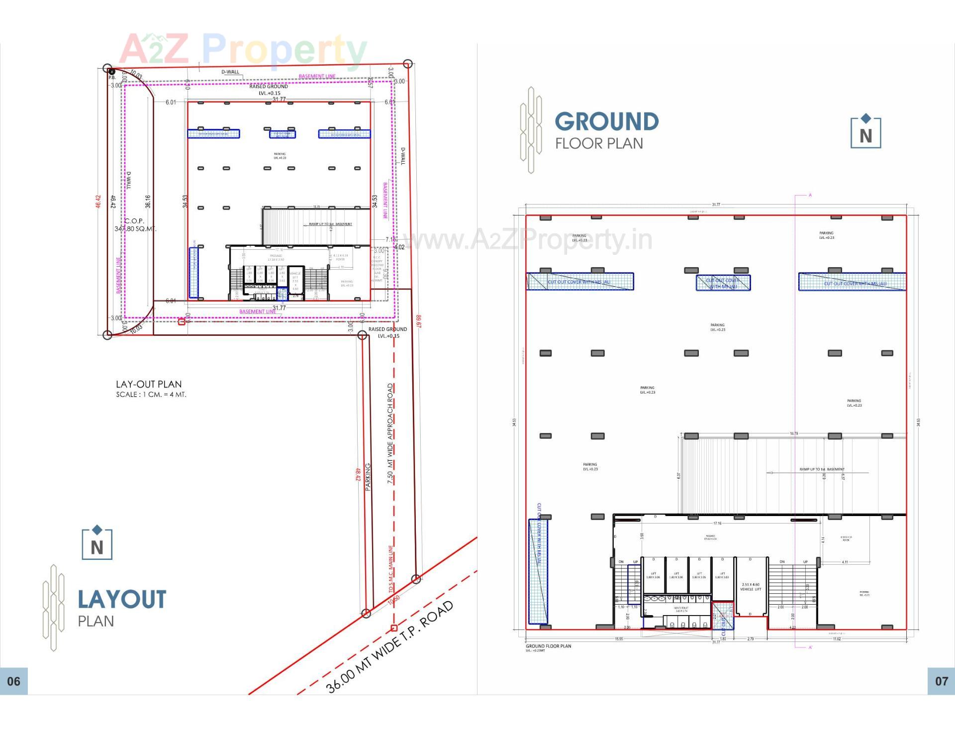 Layout of real estate project Cyber City located at Utran, Surat, Gujarat