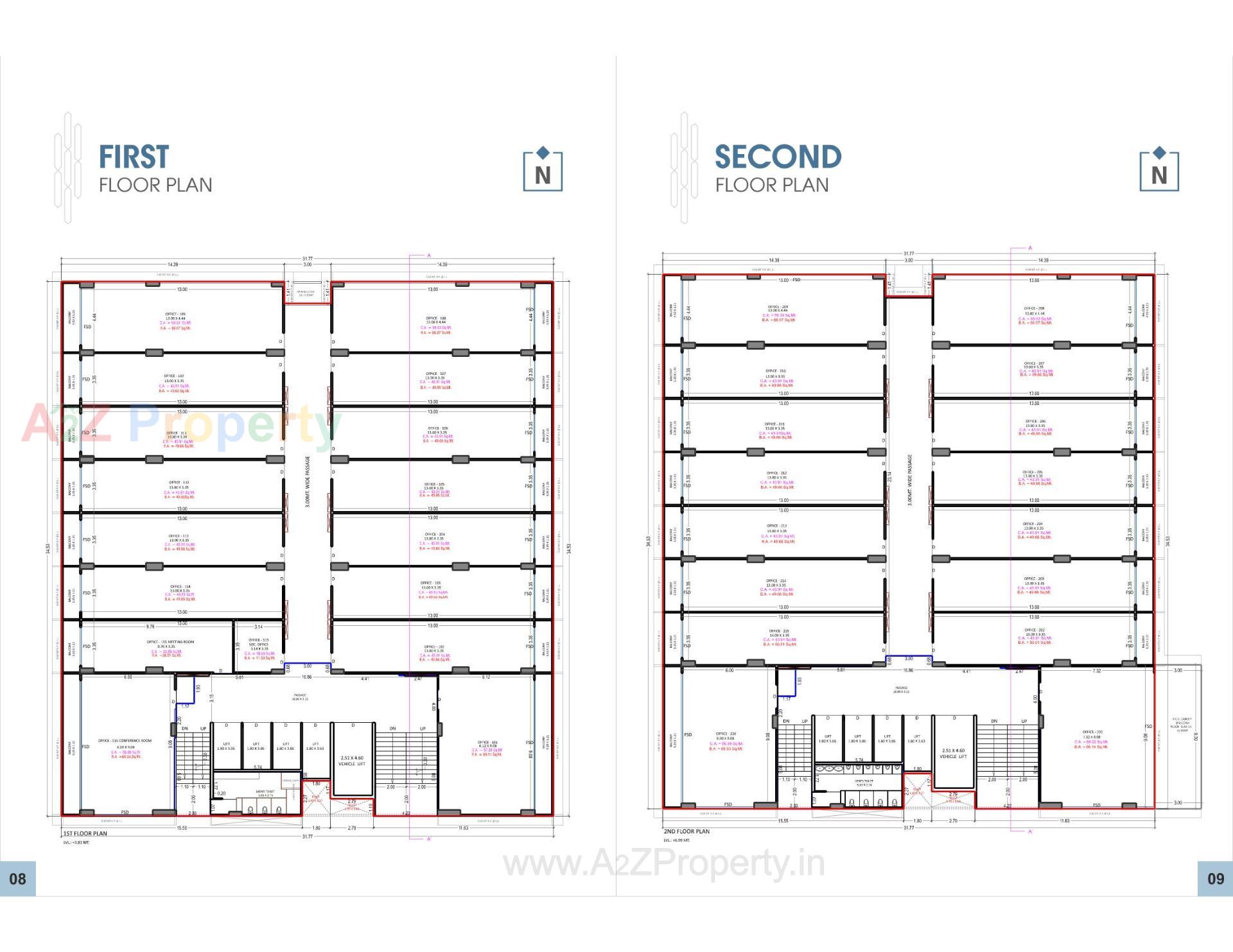 Layout of real estate project Cyber City located at Utran, Surat, Gujarat