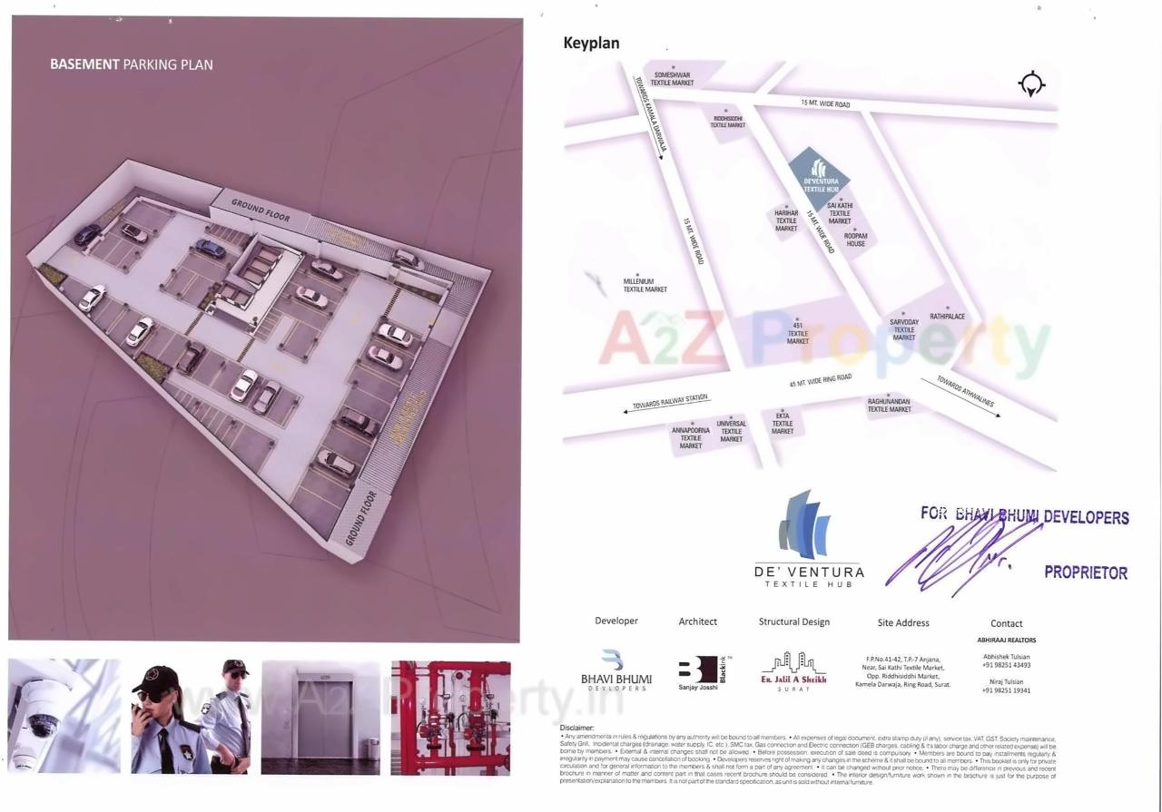  of real estate project De' Ventura Textile Hub located at Anjana, Surat, Gujarat