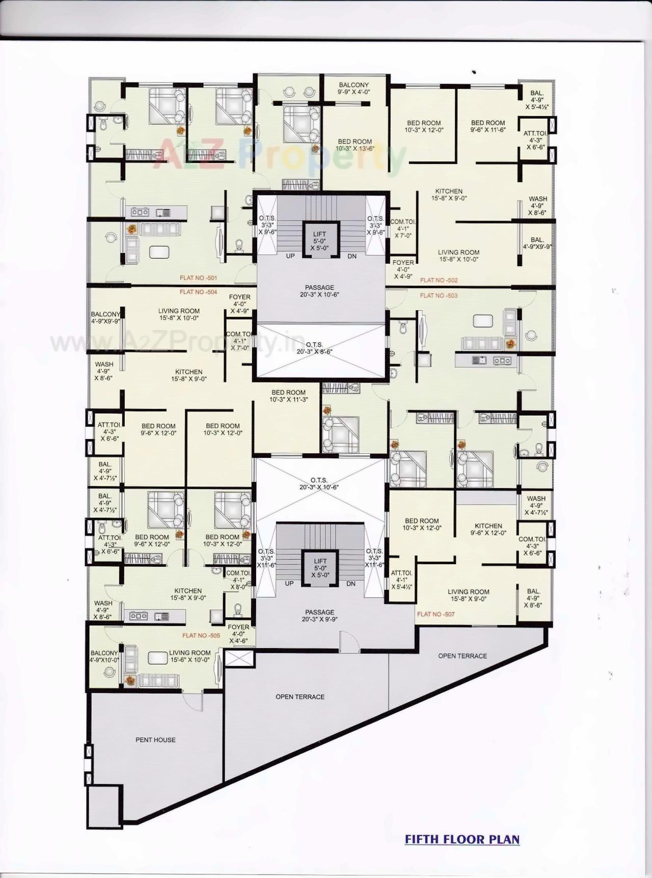 Layout of real estate project Dev Krupa Complex located at Kamrej, Surat, Gujarat