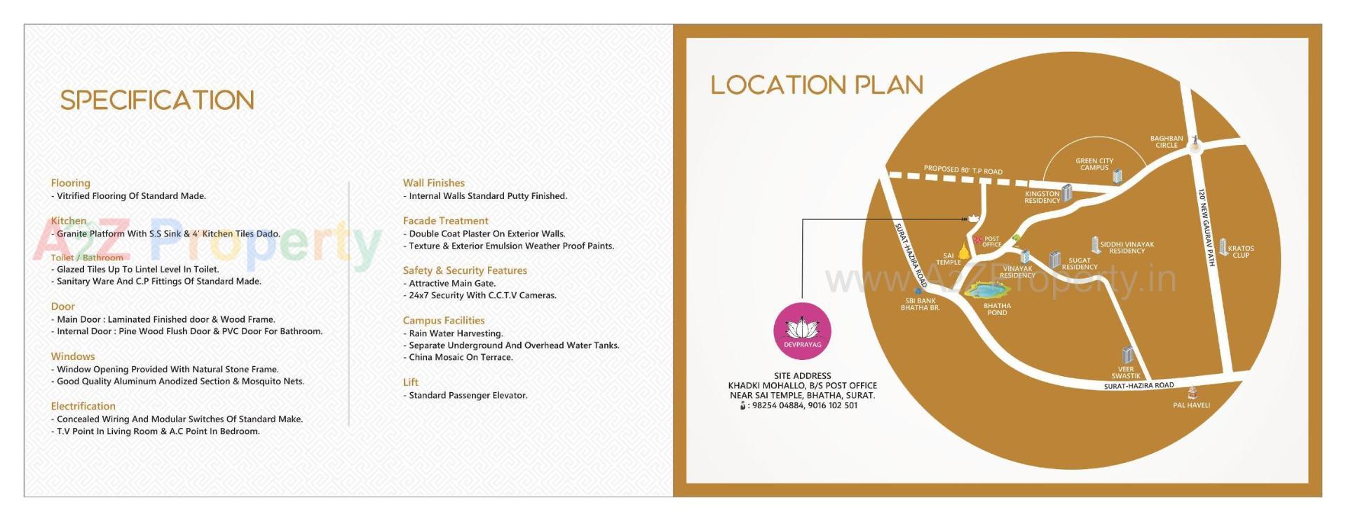  of real estate project Devprayag located at Bhatha-dist, Surat, Gujarat