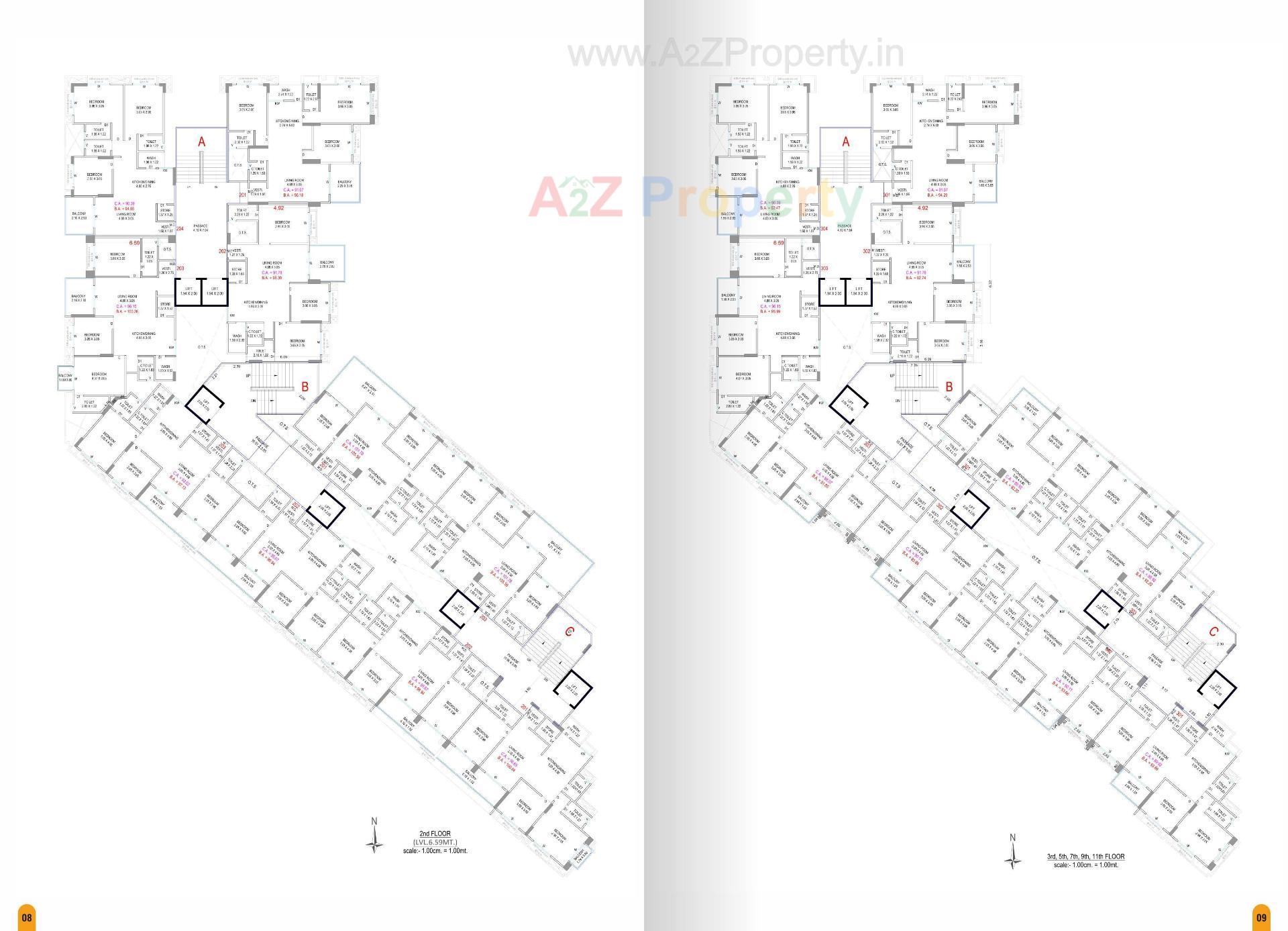 Layout of real estate project Devshree Iconic located at Surat, Surat, Gujarat