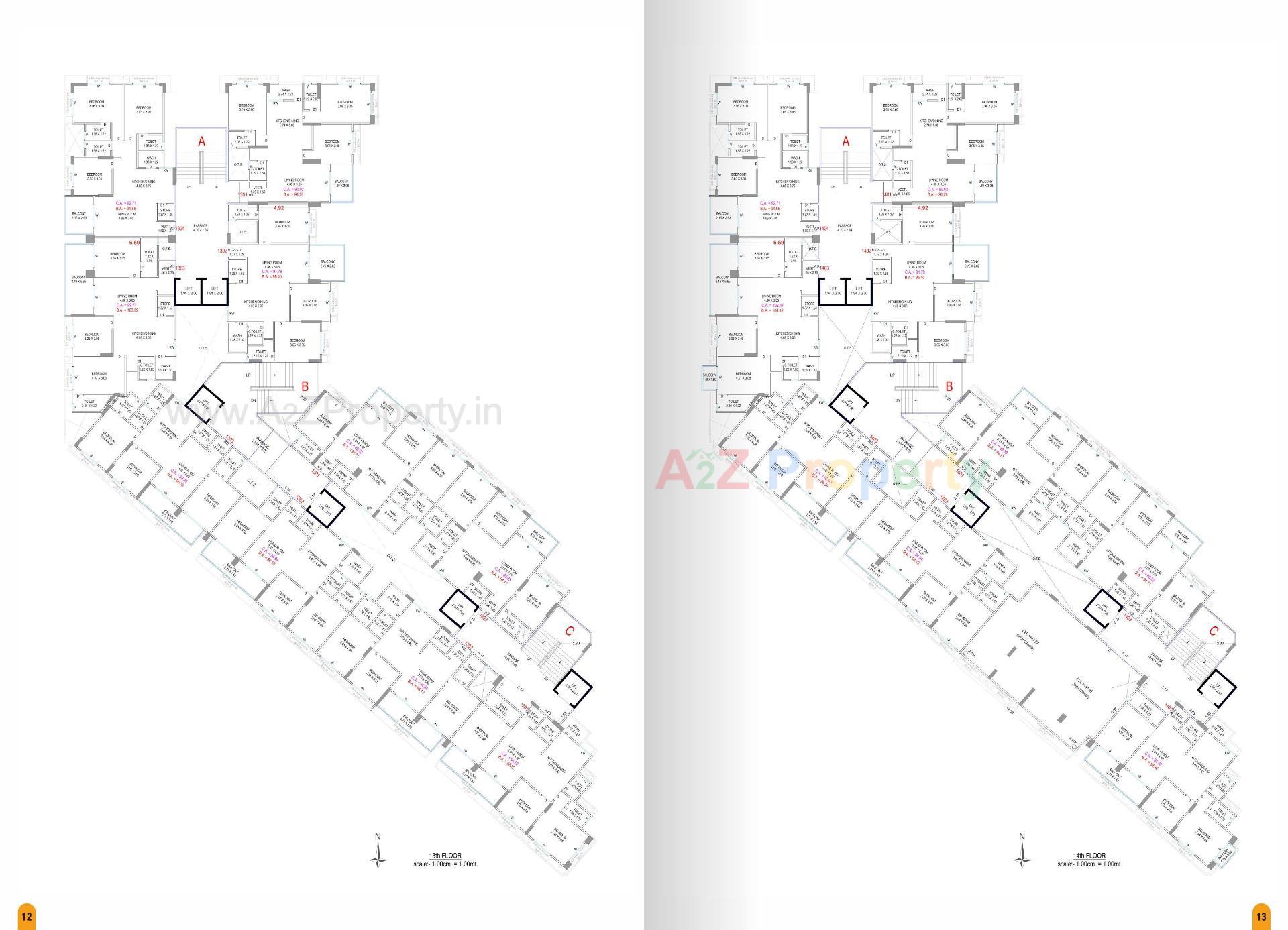 Layout of real estate project Devshree Iconic located at Surat, Surat, Gujarat