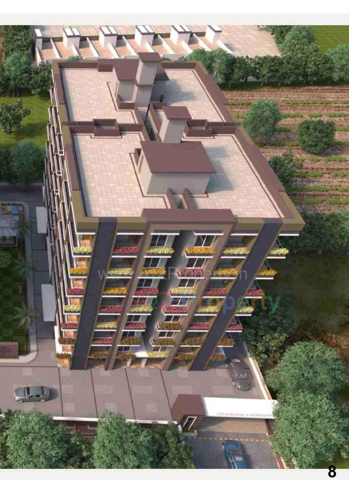 3D Elevation of real estate project Dhara Homes located at Mota, Surat, Gujarat