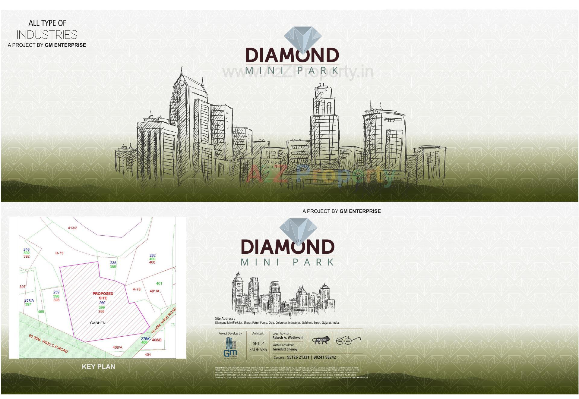  of real estate project Diamond Mini Park located at Gabheni, Surat, Gujarat