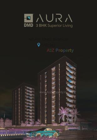 Elevation of real estate project Dmd Aura located at Vesu, Surat, Gujarat