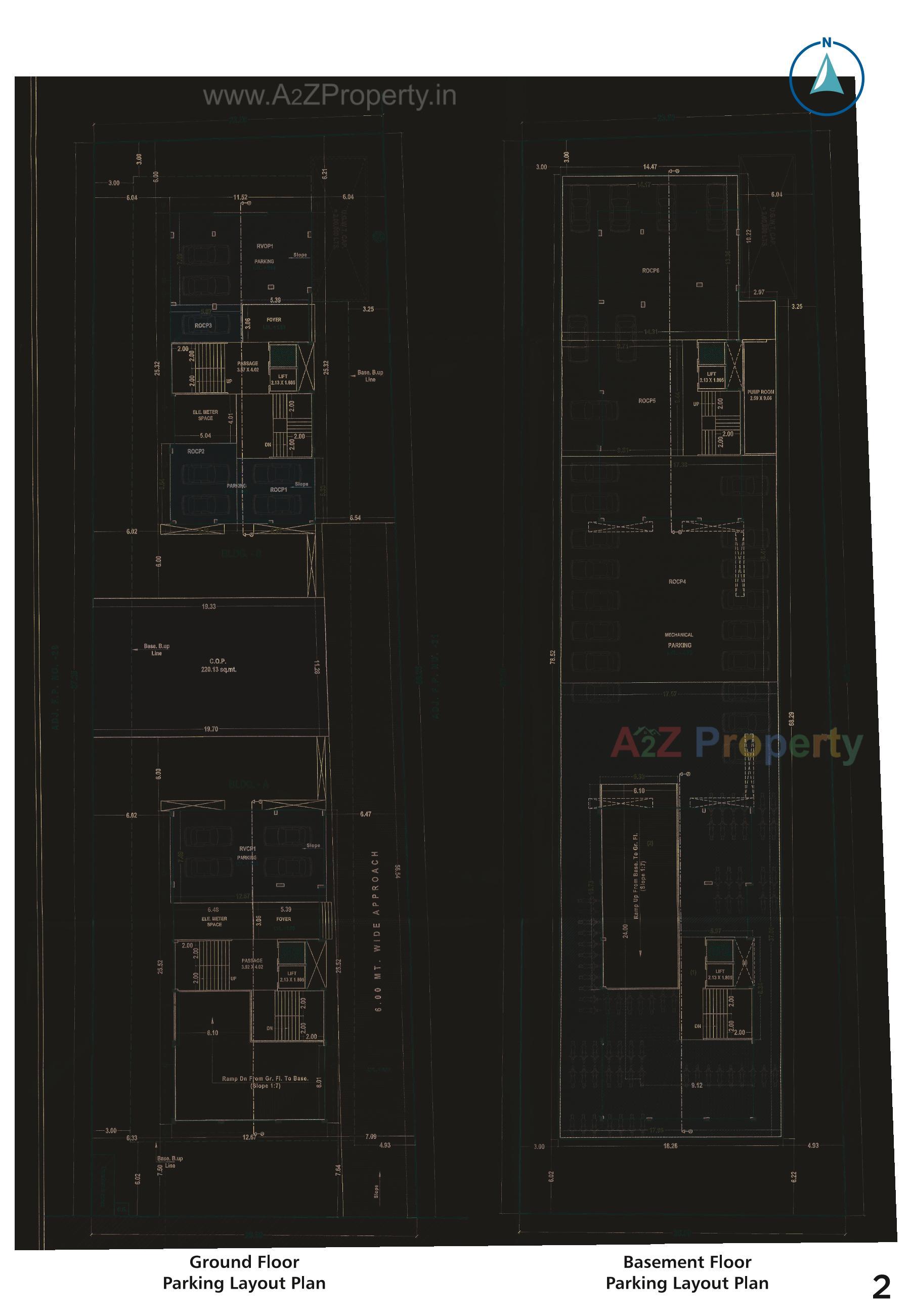 Layout of real estate project Dmd Aura located at Vesu, Surat, Gujarat