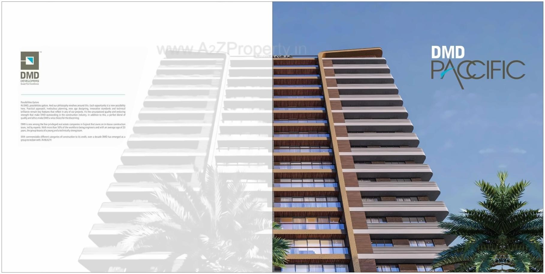 3D Elevation of real estate project Dmd Paccific located at Surat, Surat, Gujarat