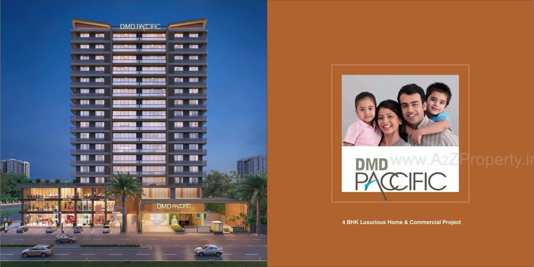 3D Elevation of real estate project Dmd Paccific located at Surat, Surat, Gujarat