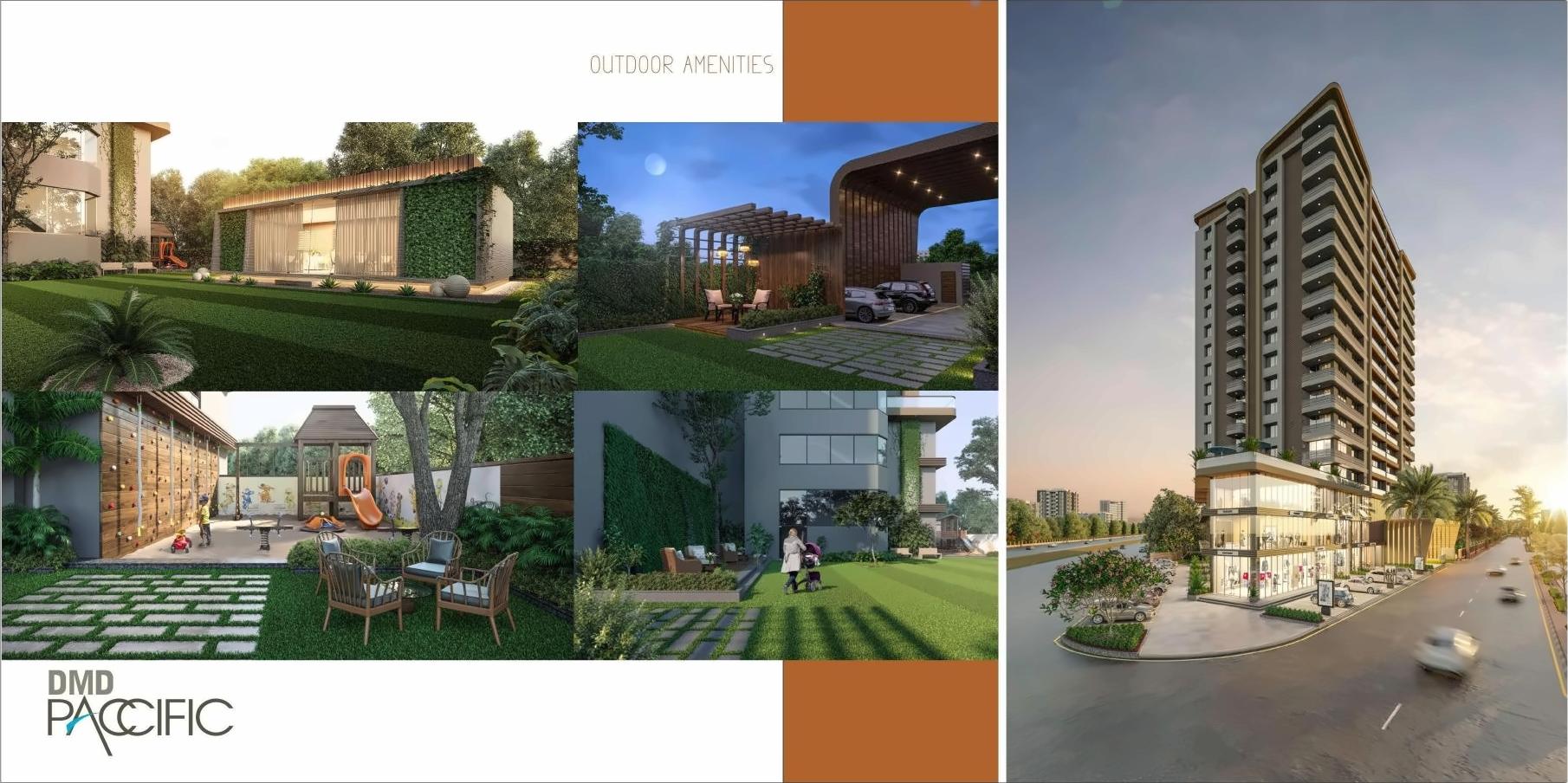 3D Elevation of real estate project Dmd Paccific located at Surat, Surat, Gujarat