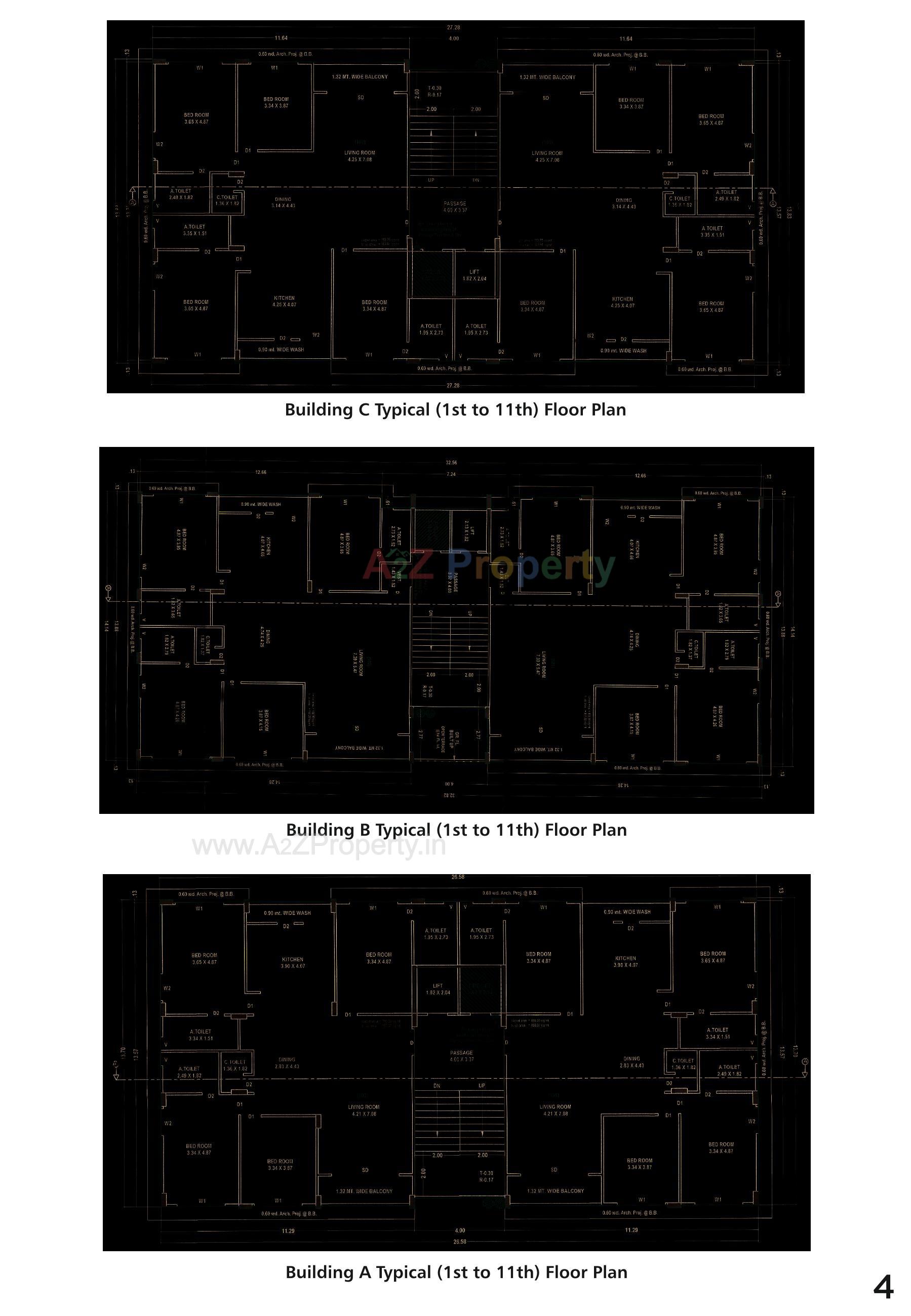 Layout of real estate project Dmd Signus located at Vesu, Surat, Gujarat