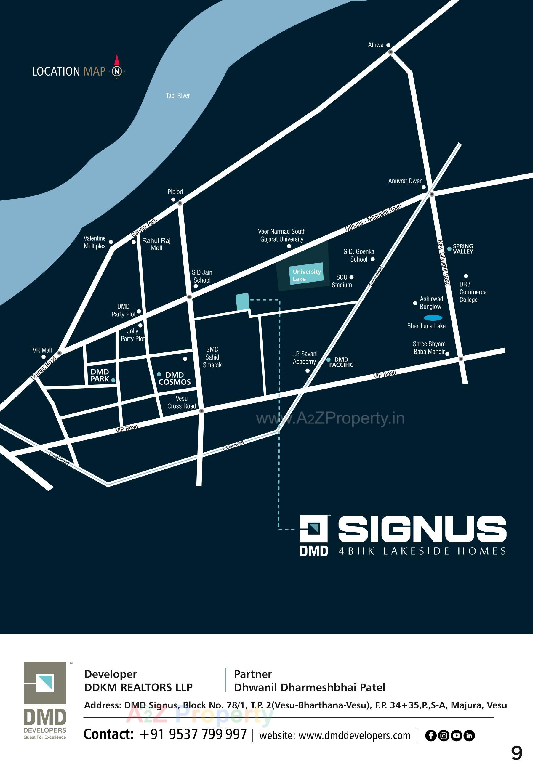  of real estate project Dmd Signus located at Vesu, Surat, Gujarat